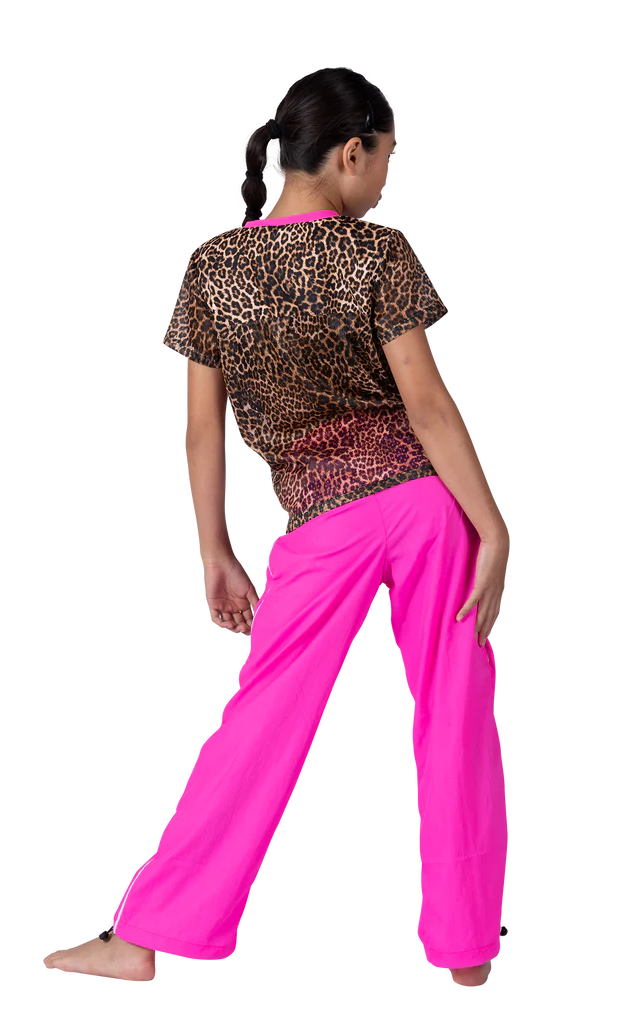 Mesh Jersey Cheetah back view