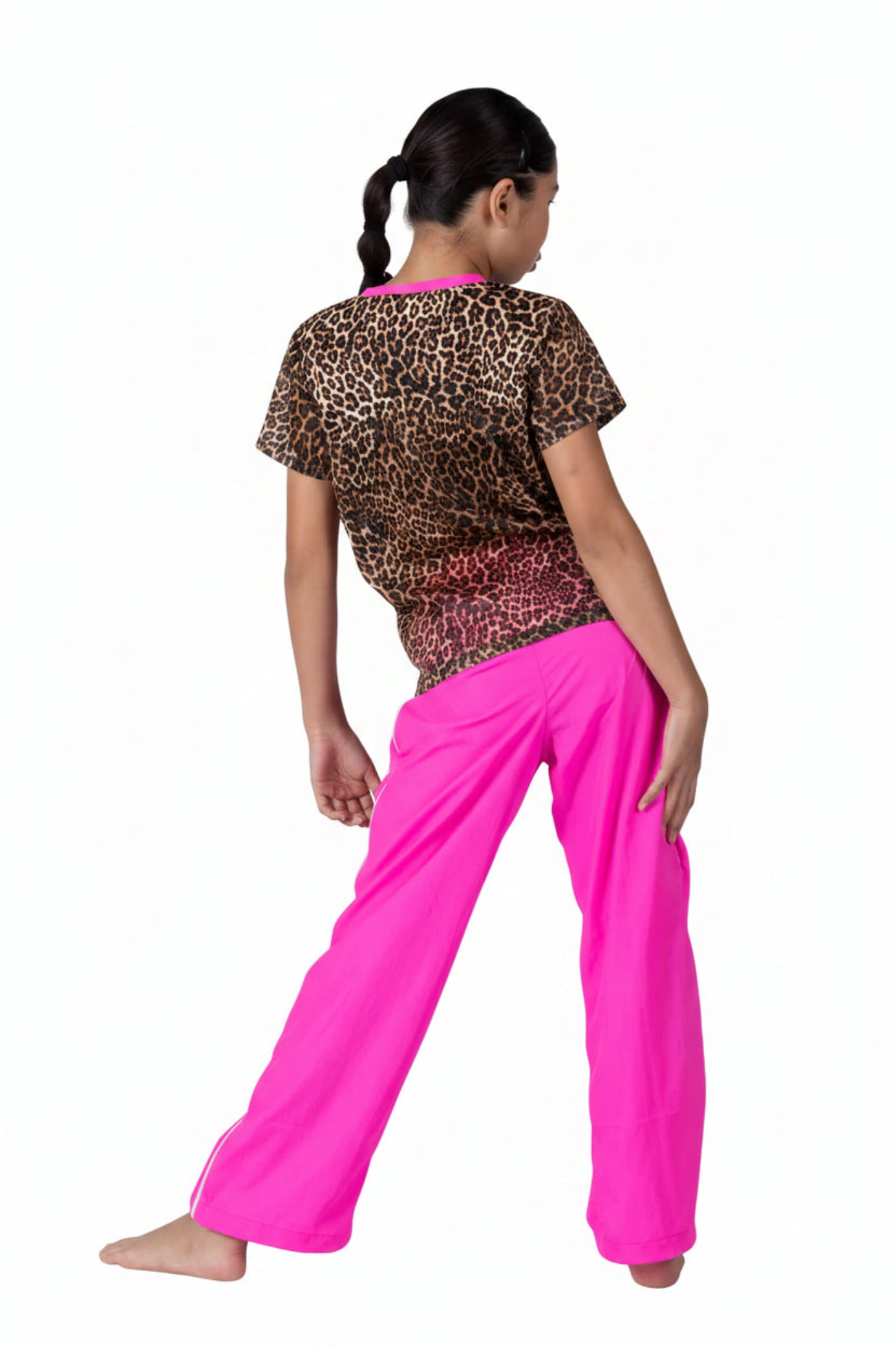 Mesh Jersey Cheetah back view