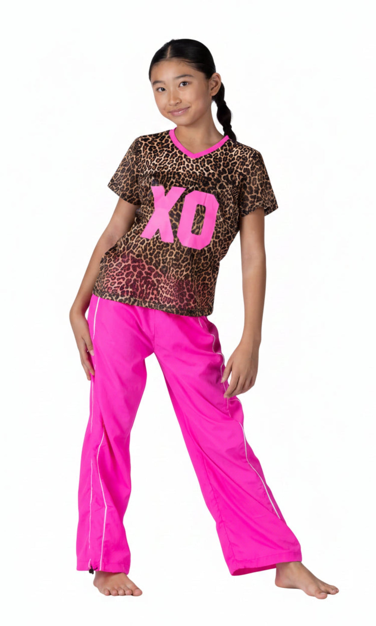 Mesh Jersey Cheetah front view