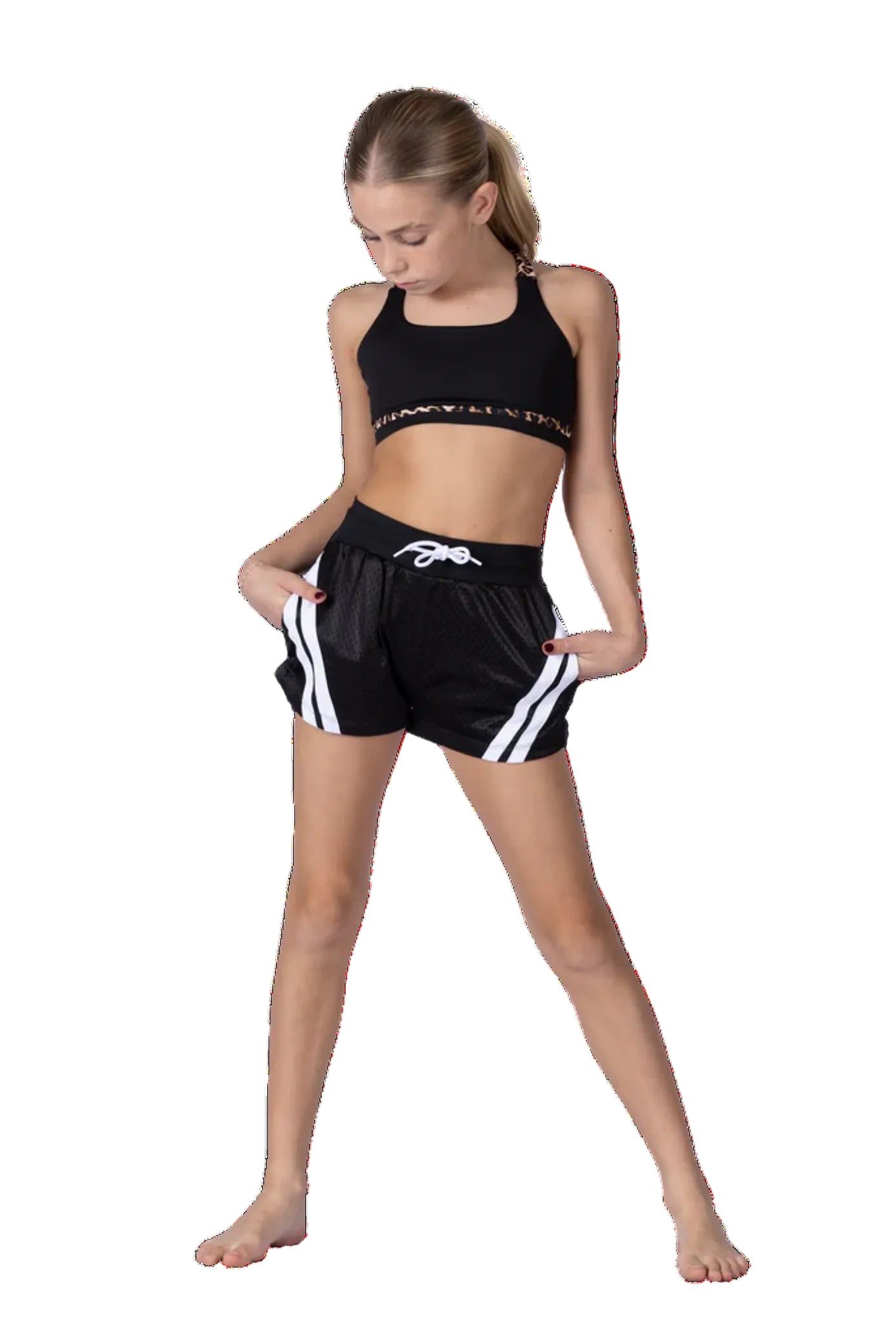 Mesh Short Black front view