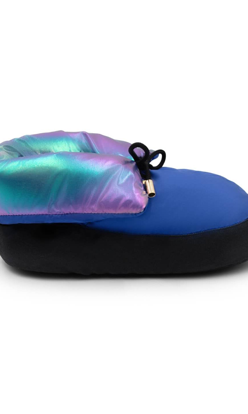 Mini Glam Bootie Metallic Rainbow folded side view