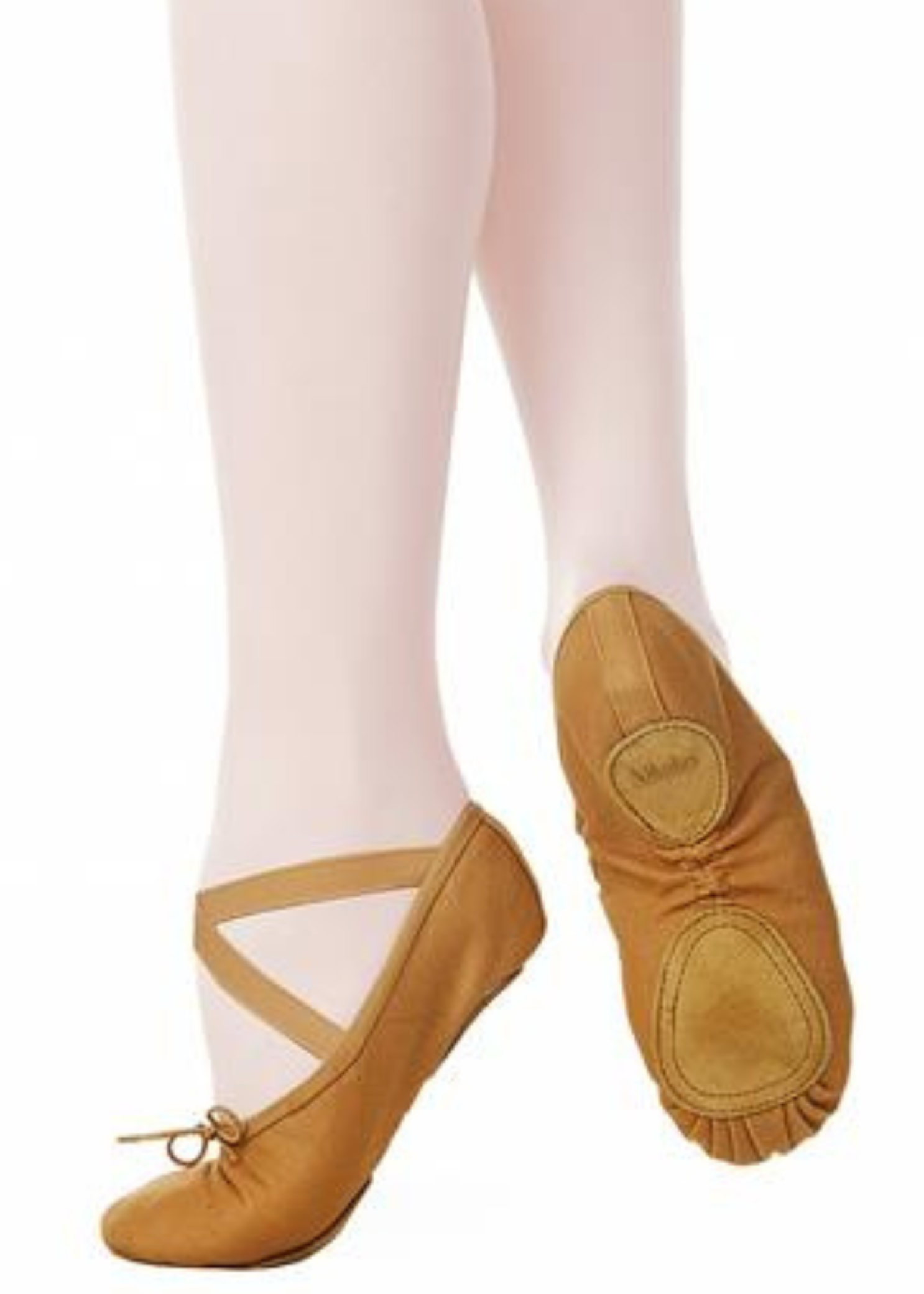 Model 6 Ballet Shoe Tan lifestyle view
