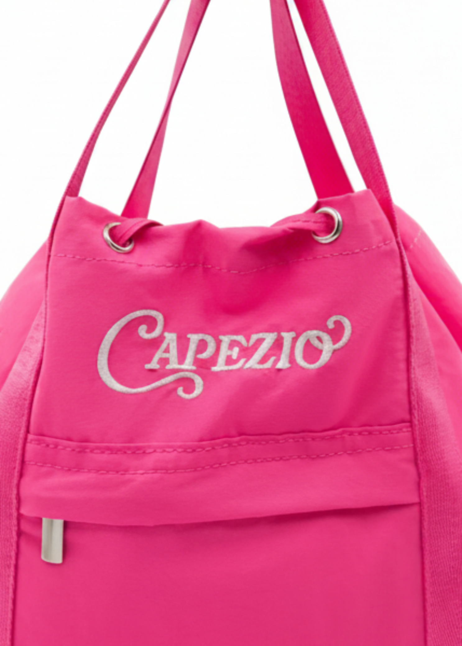 Olivia Multi Way Tote Bright Pink close up view