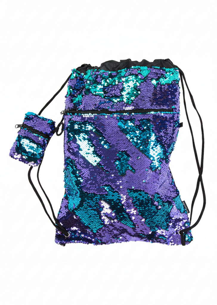 Mermaid Bag purple front view