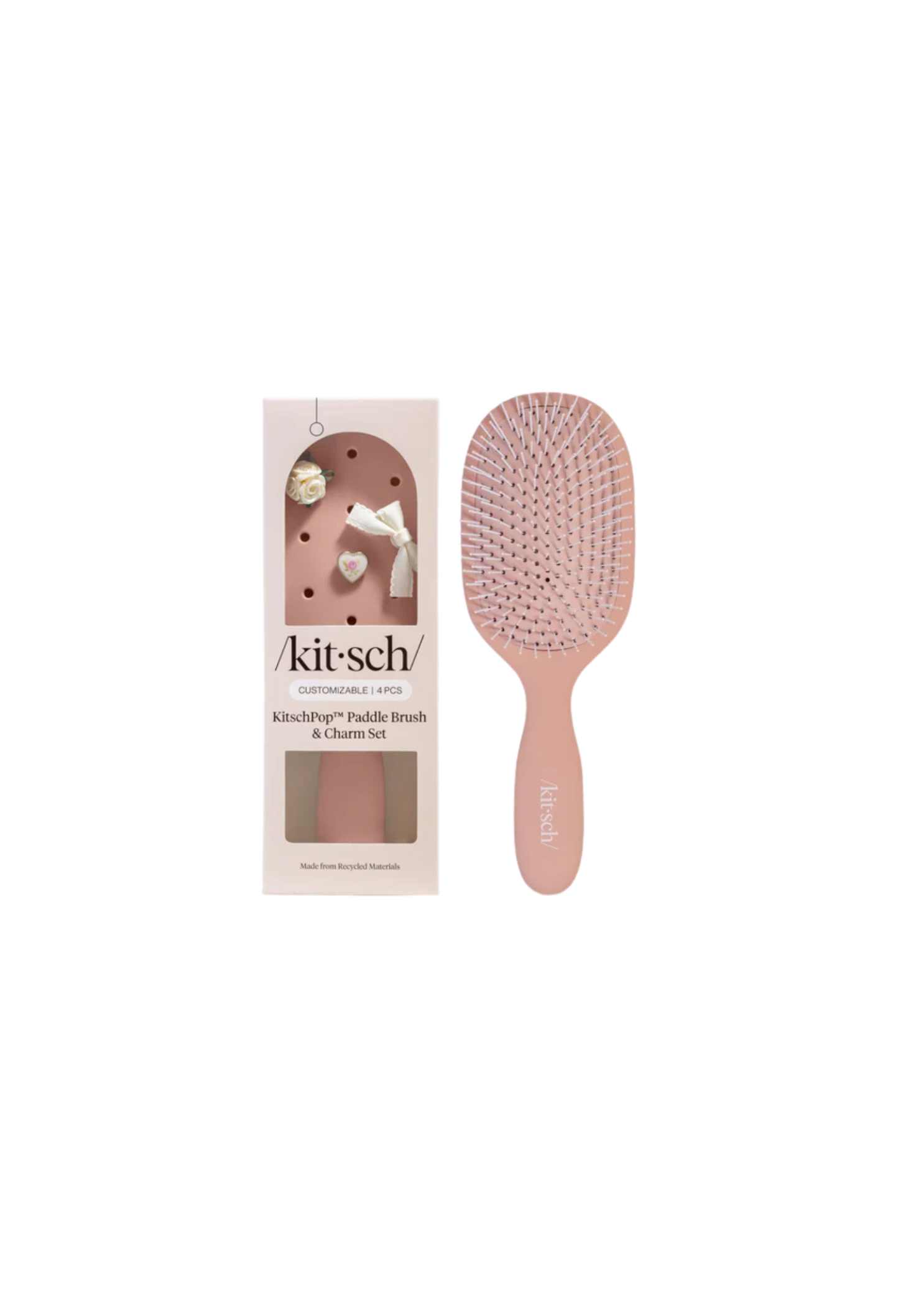 Paddle Brush Terracotta front view