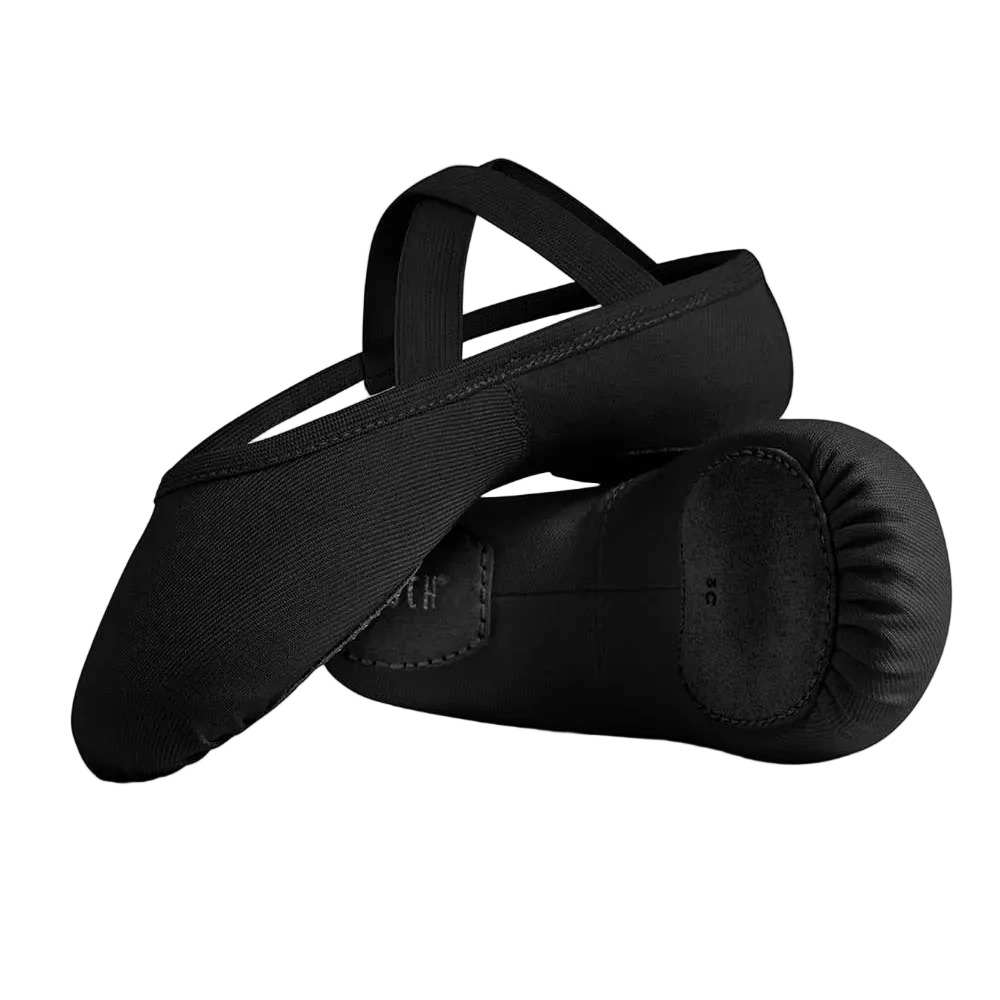 Performa Men’s Ballet Shoe – S0284M Black side-bottom view