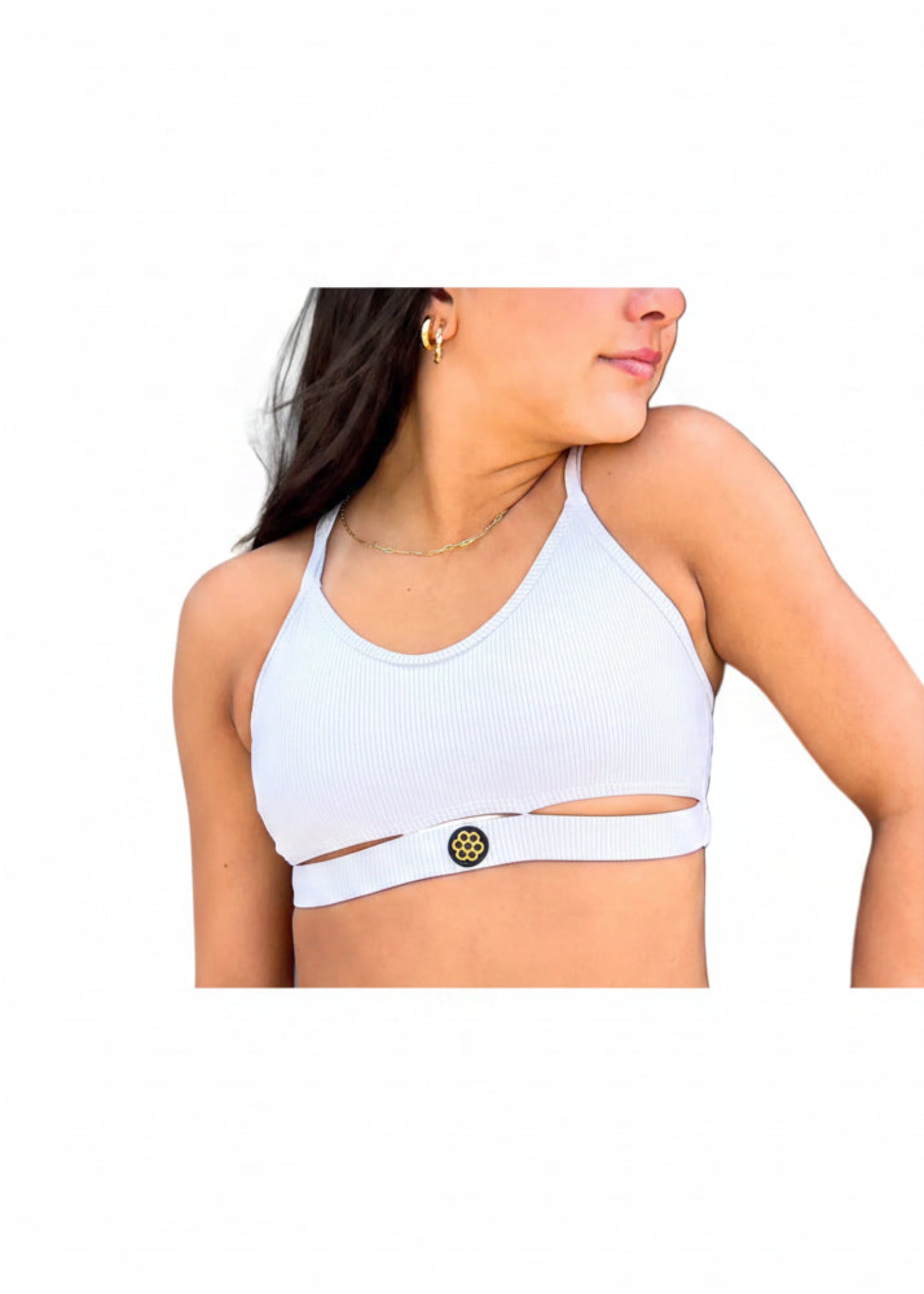 Picnic Top Bone Grey front view
