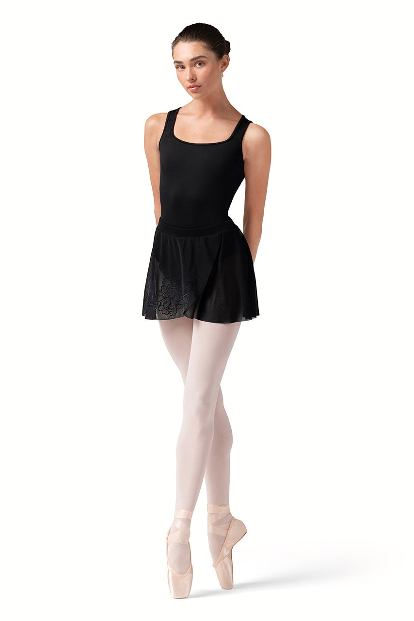 Embroidered Skirt Black lifestyle view