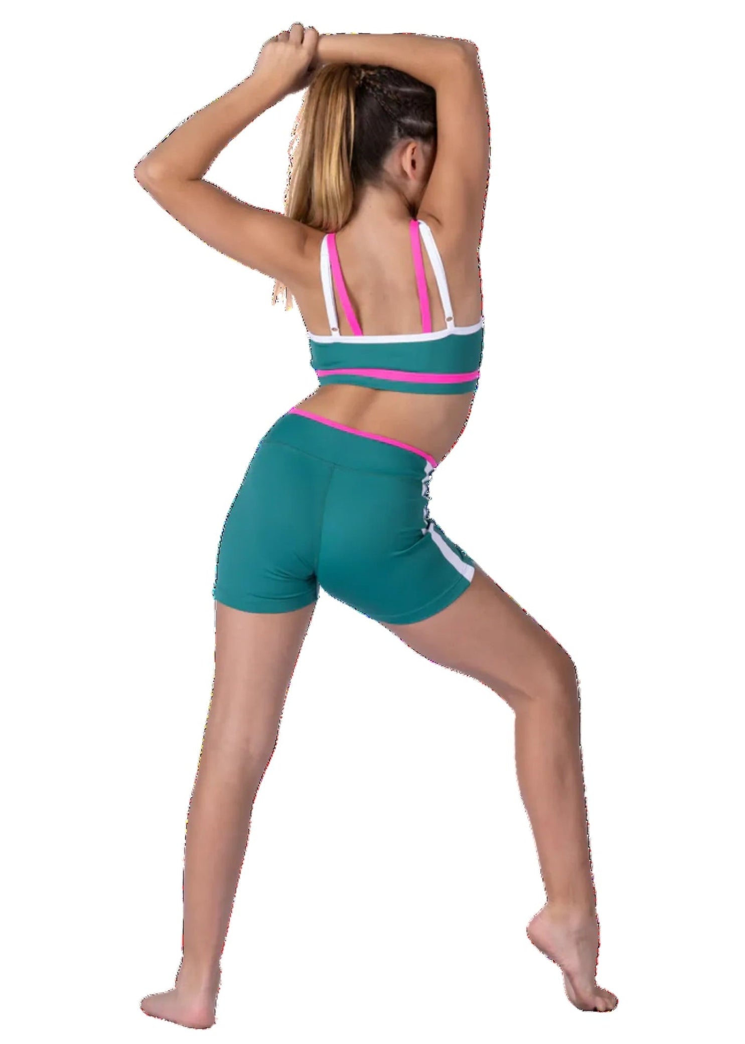 Racer Short Forrest Green back view