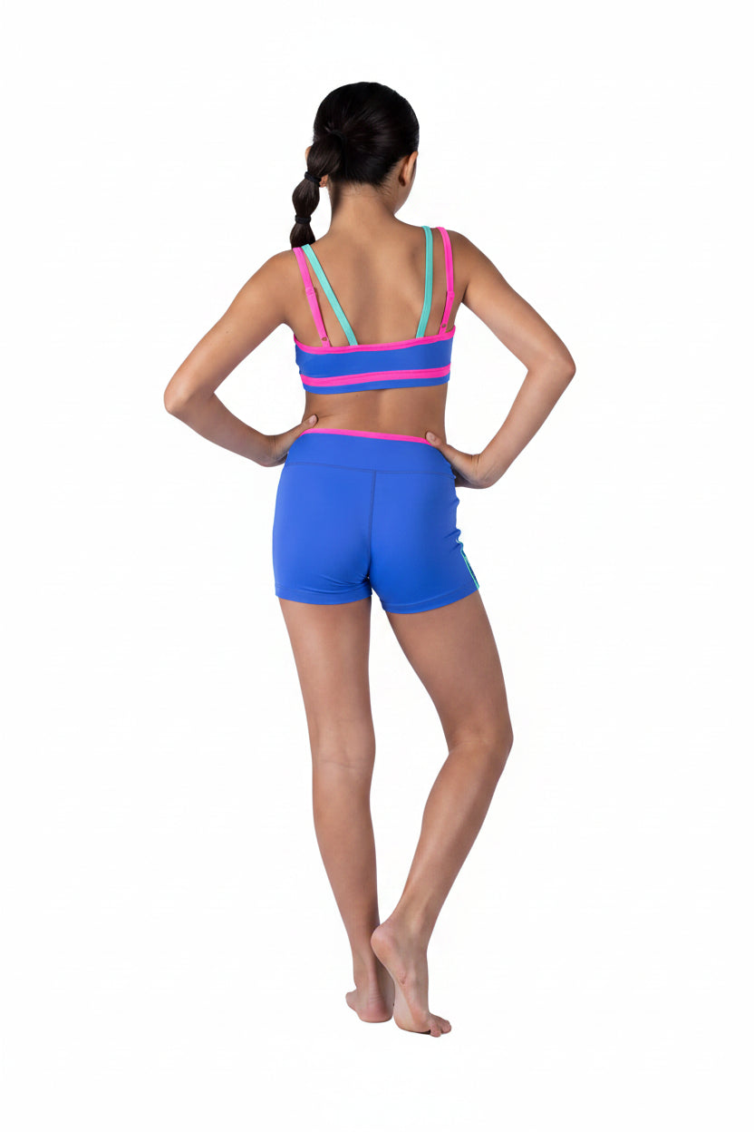 Racer Top Royal Blue back view