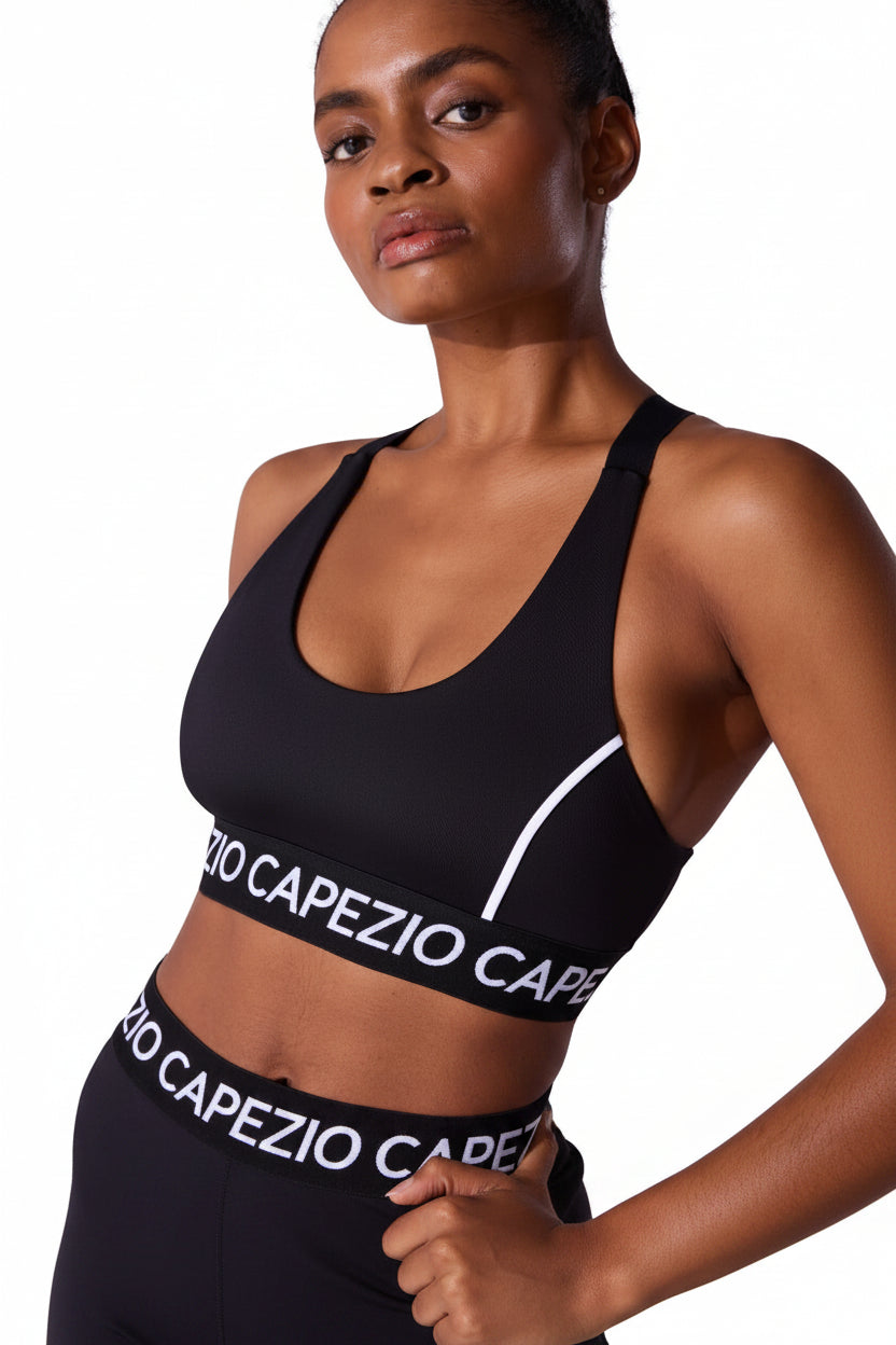 Rise Up Bra Top – F6012W Black front view