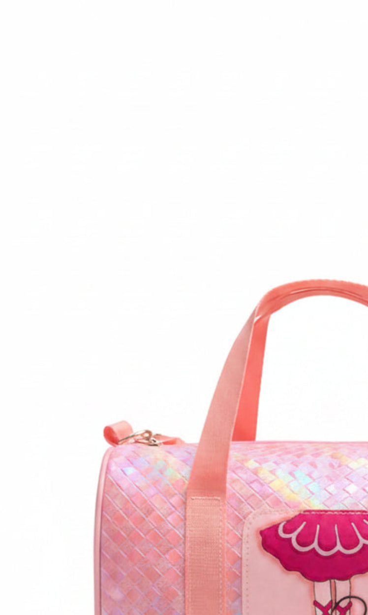 Rosie Toes Dance Duffel Pink front view