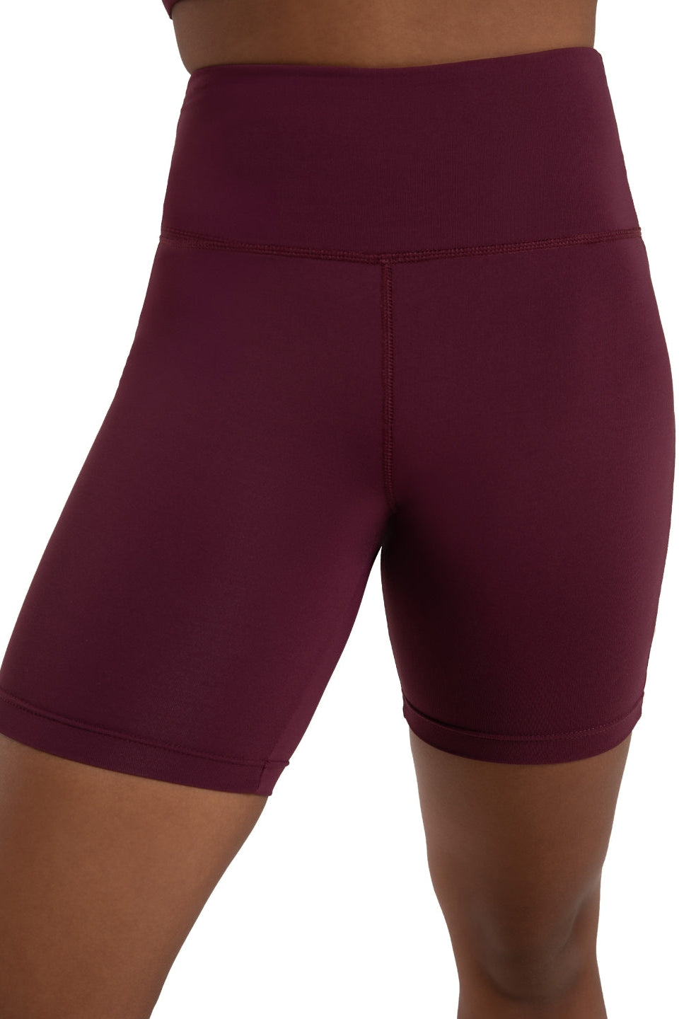 Bike Short Burgundy front view
