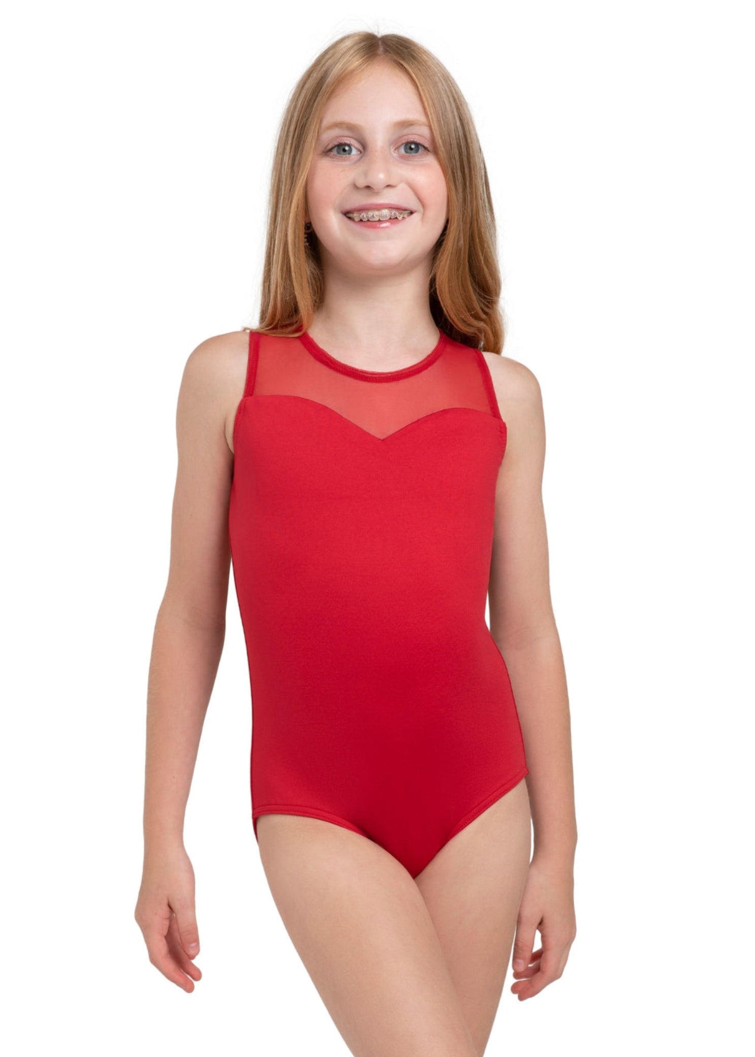 Sweetheart Leotard Scarlet front view