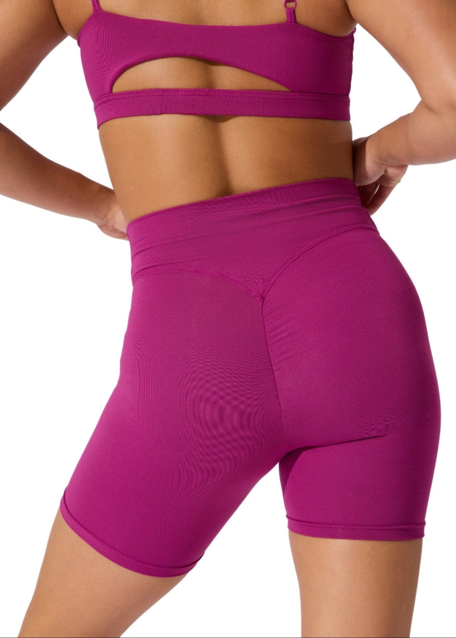 En Pointe Pinch Short Cerise back view