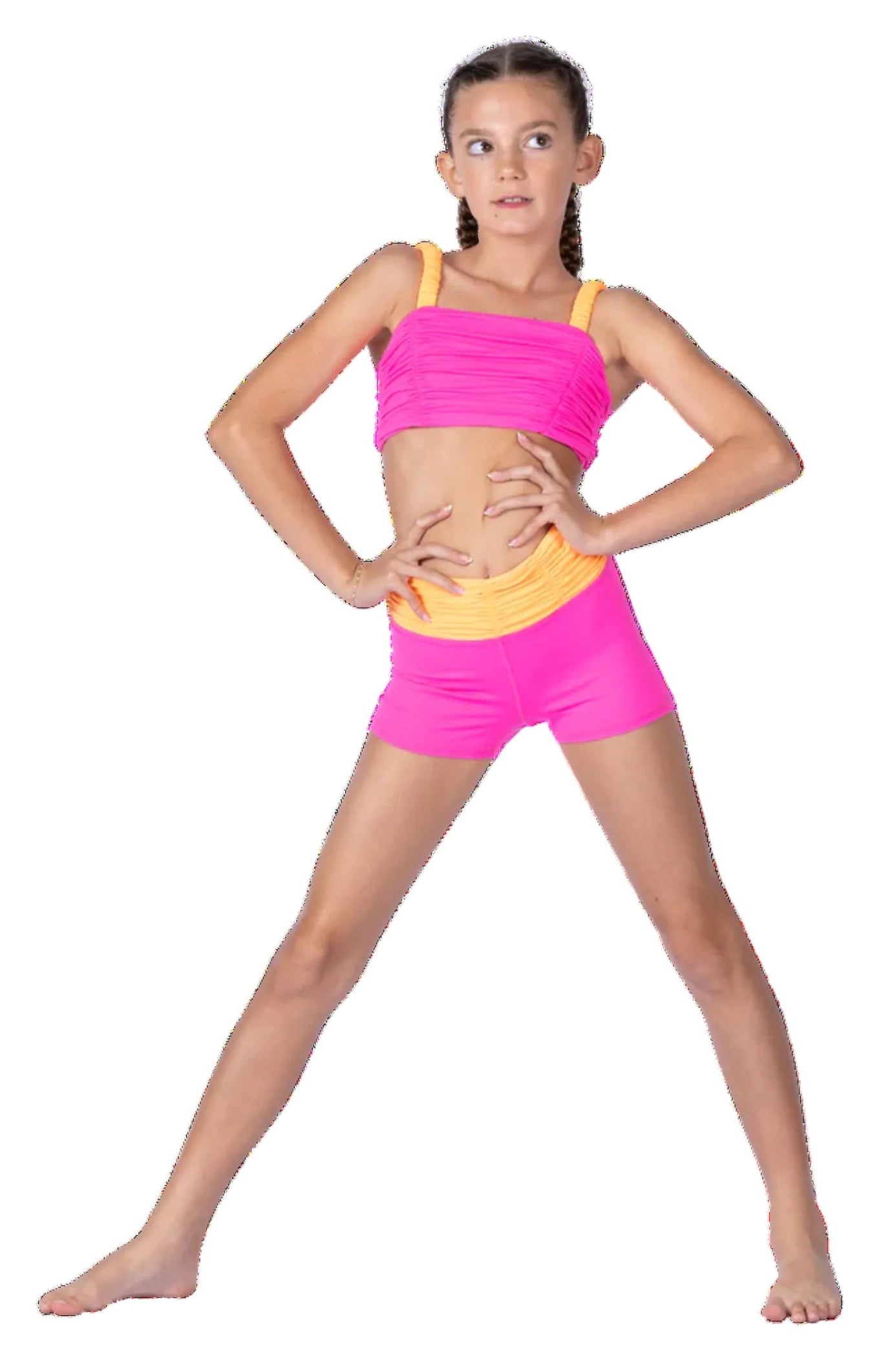 Sassy Scrunch Short Sherbert Dream front view