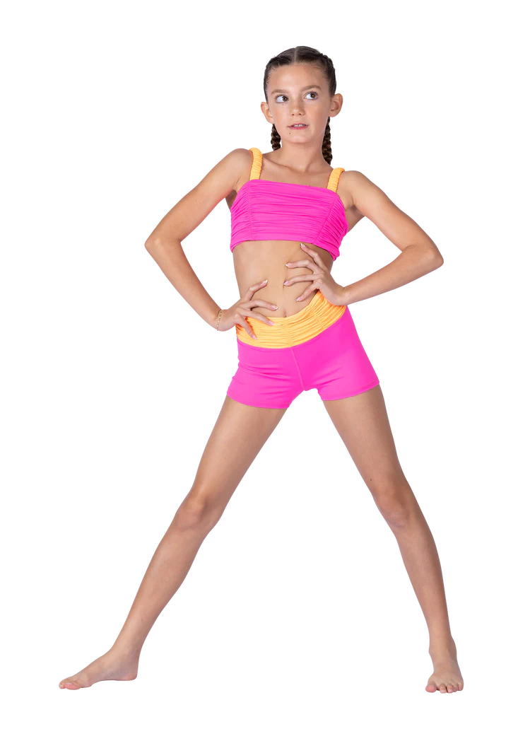 Sassy Scrunch Short Sherbert Dream front view