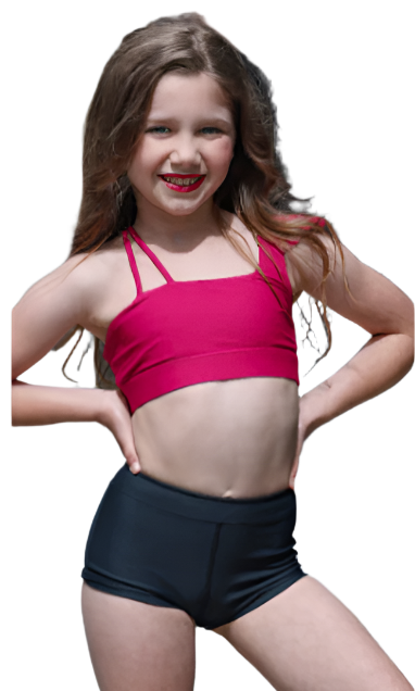 Boyshort Brief Black front view