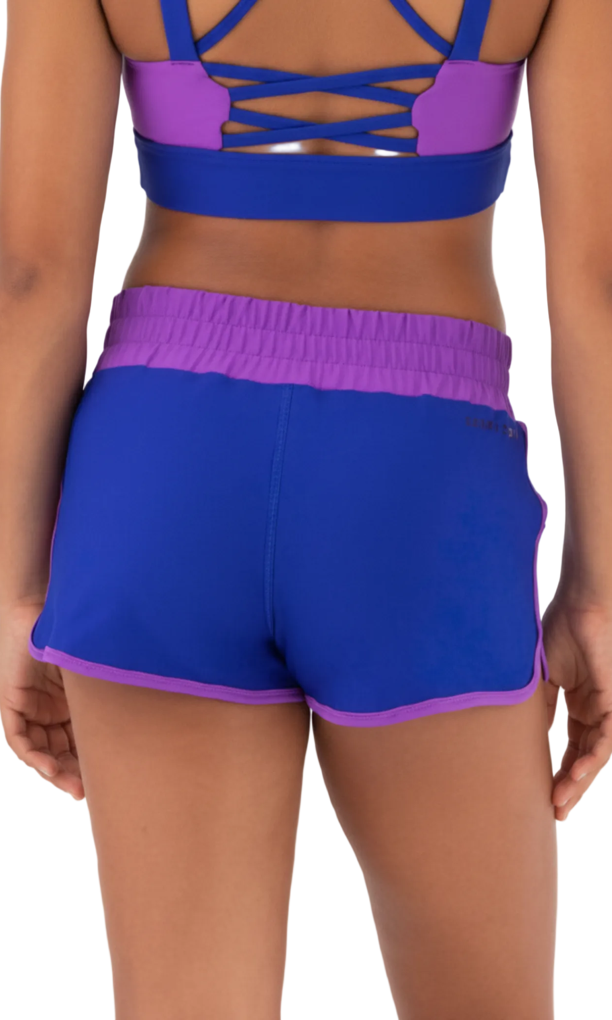 Aerobics Short Cobalt/Purple back view