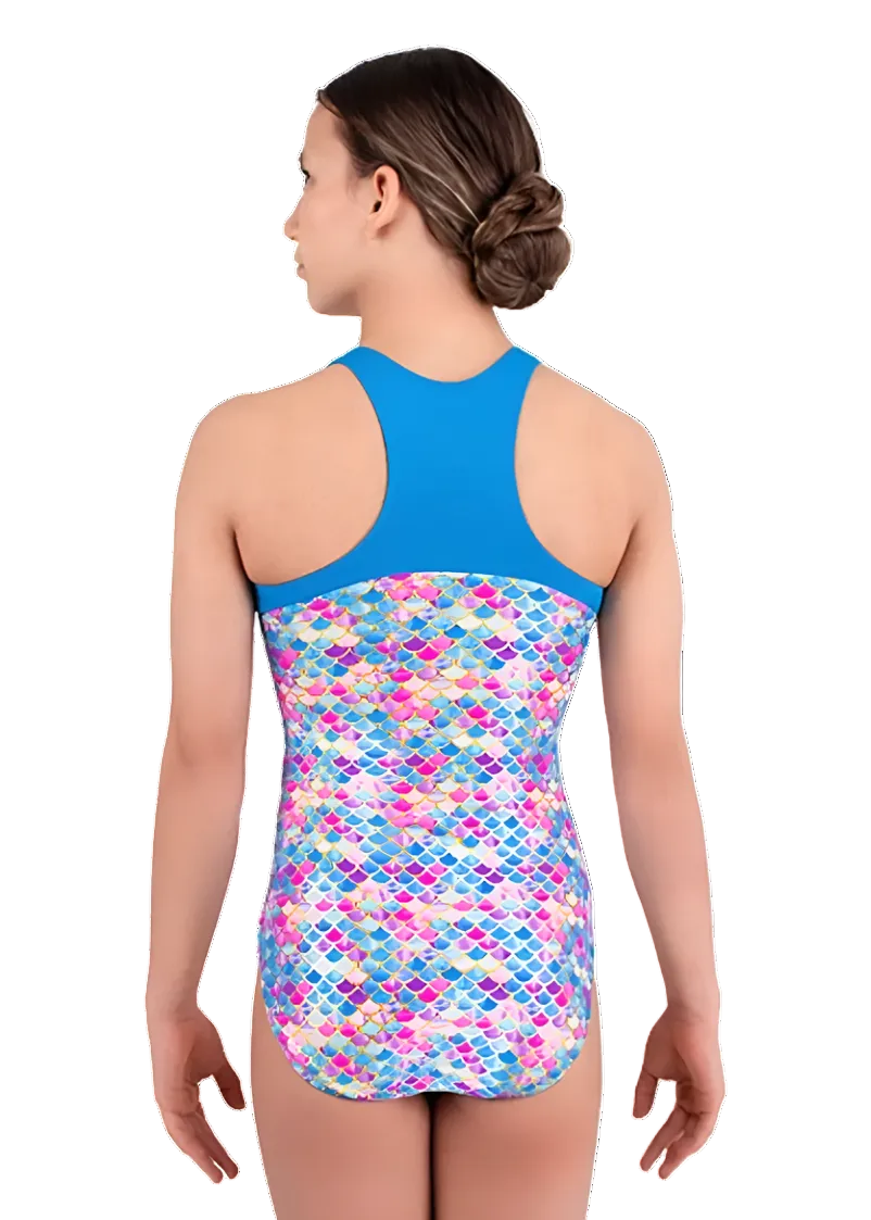 Racer Back Leotard Multicolor back view
