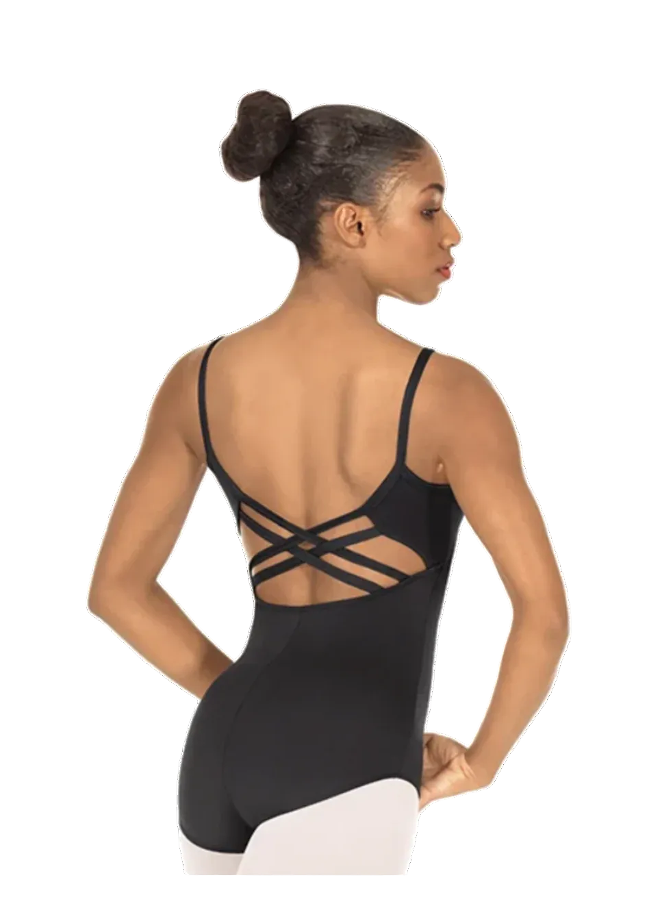 Trestle Back Leotard Black back view