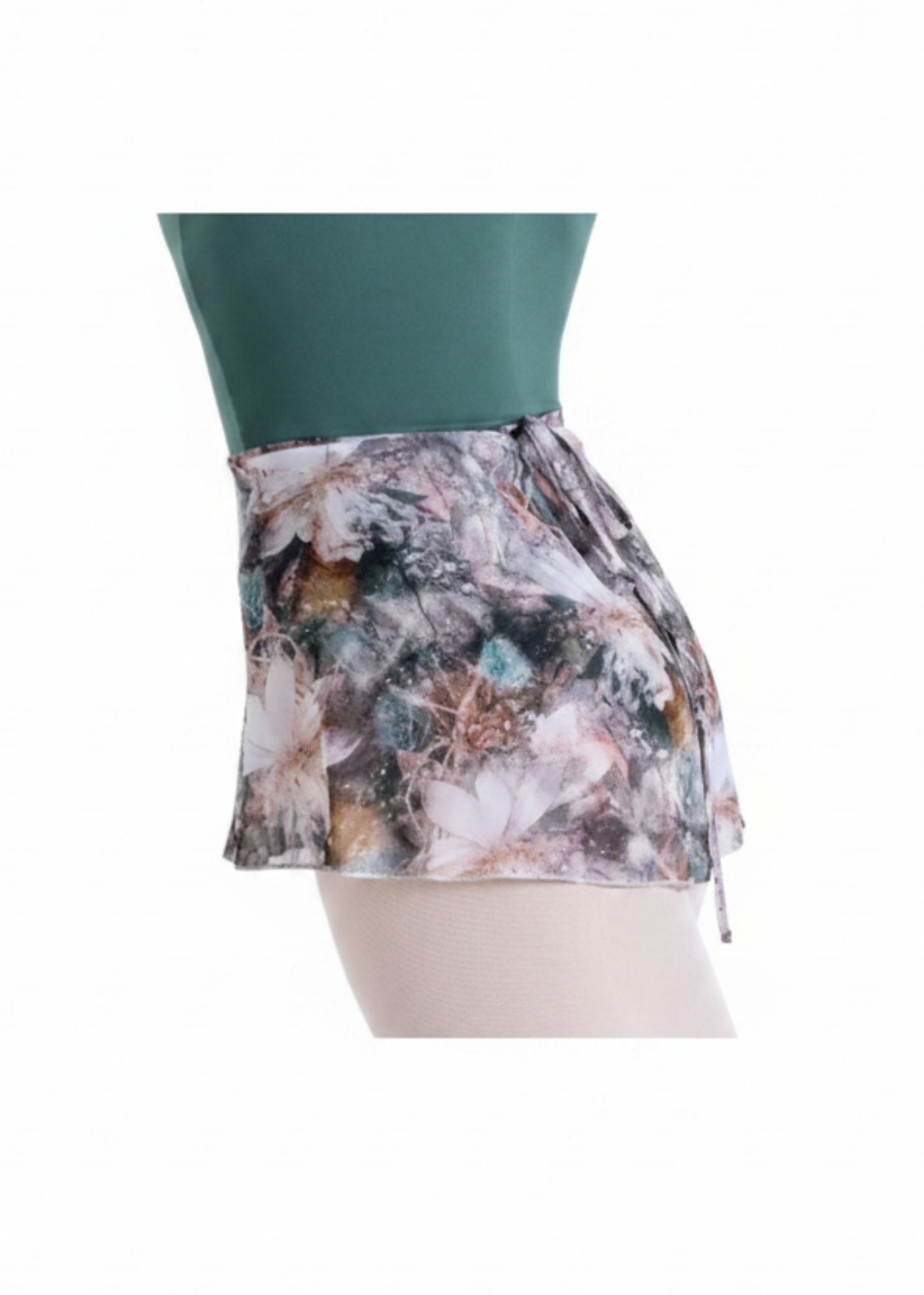 Printed Wrap Skirt side view