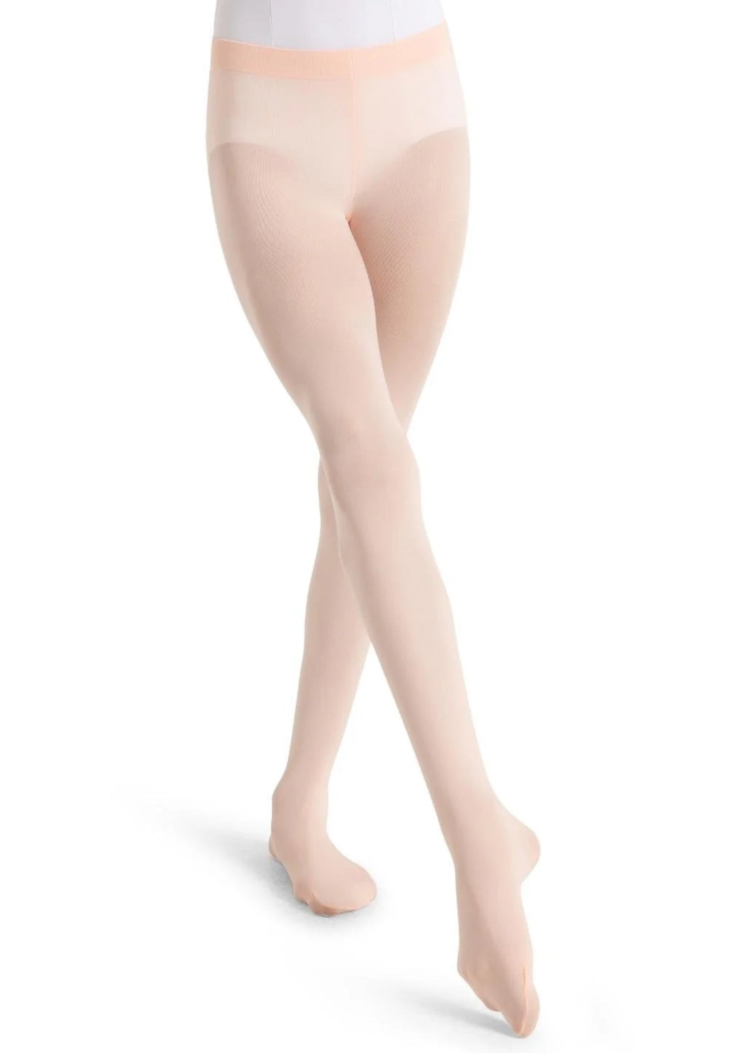 Self-Knit Waistband Transition Tight Pink
