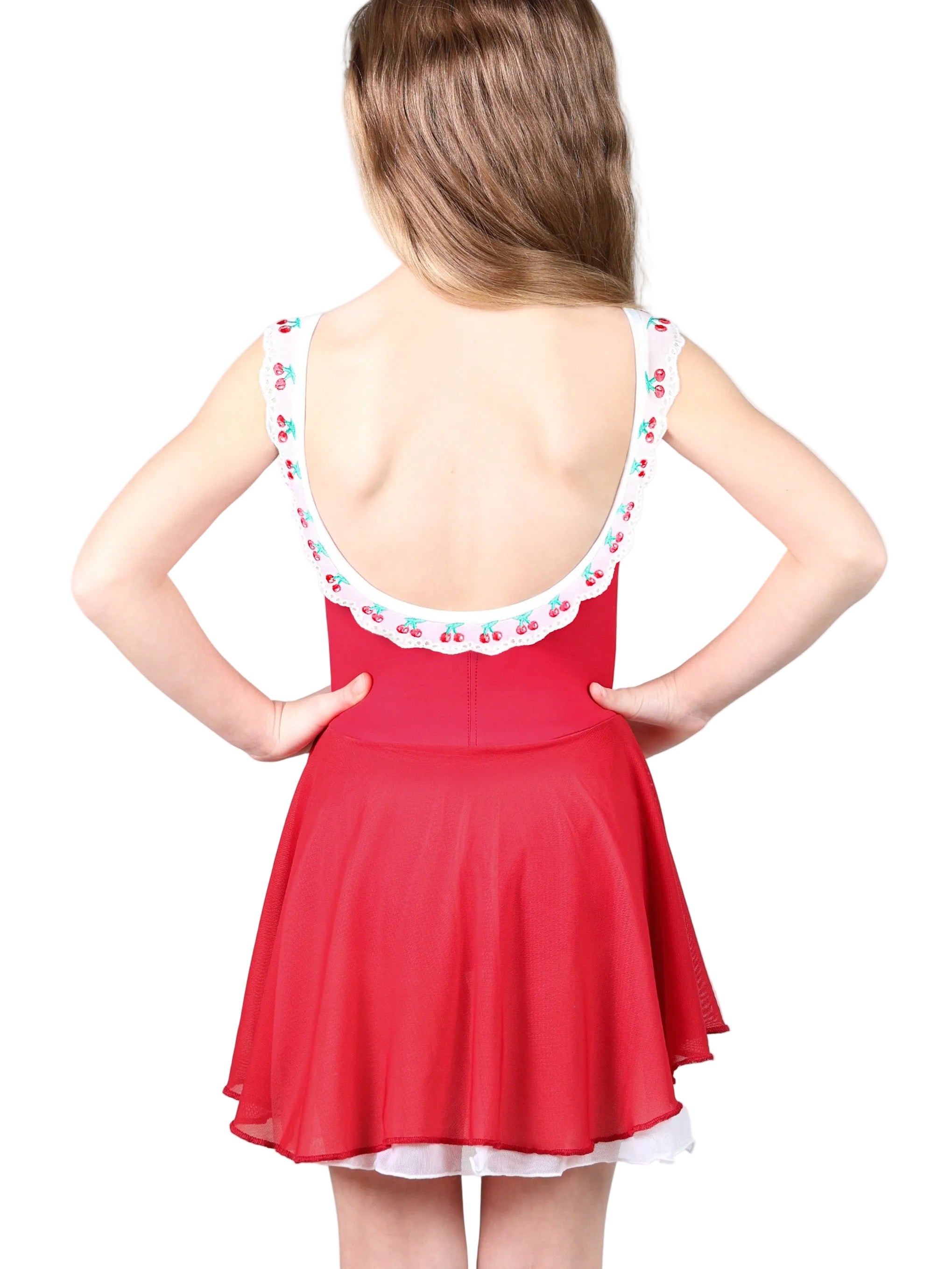 Shirley Cami Dress Red back view