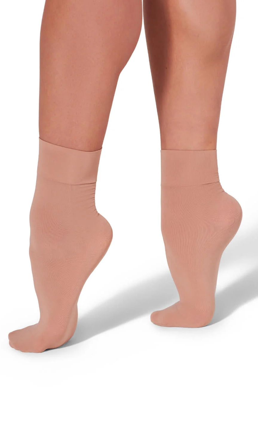 Silky Sock Caramel side view