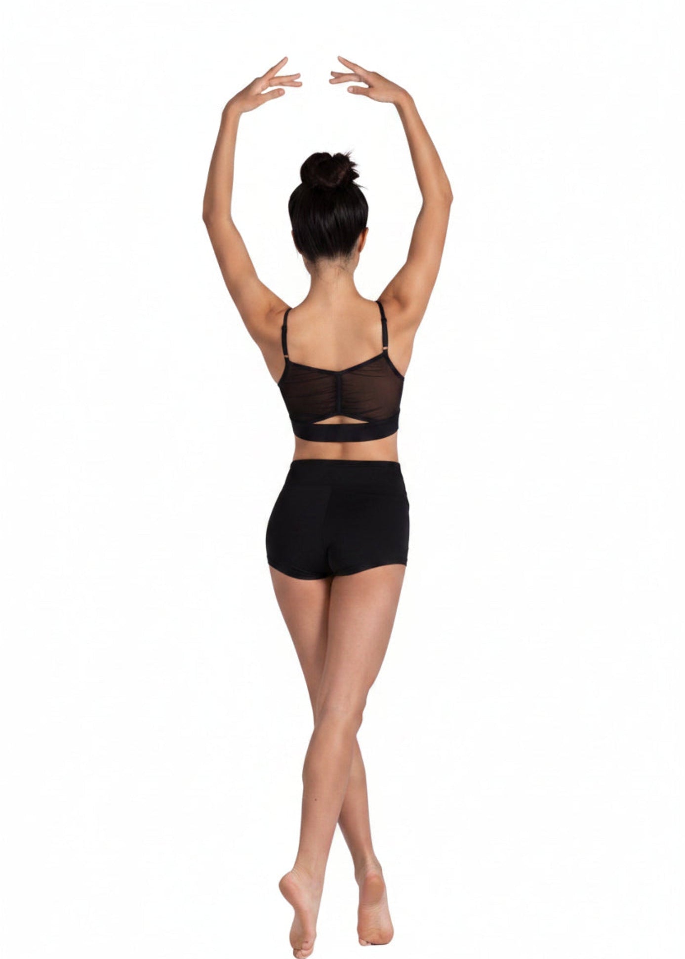 Cami Bra Top Black back view