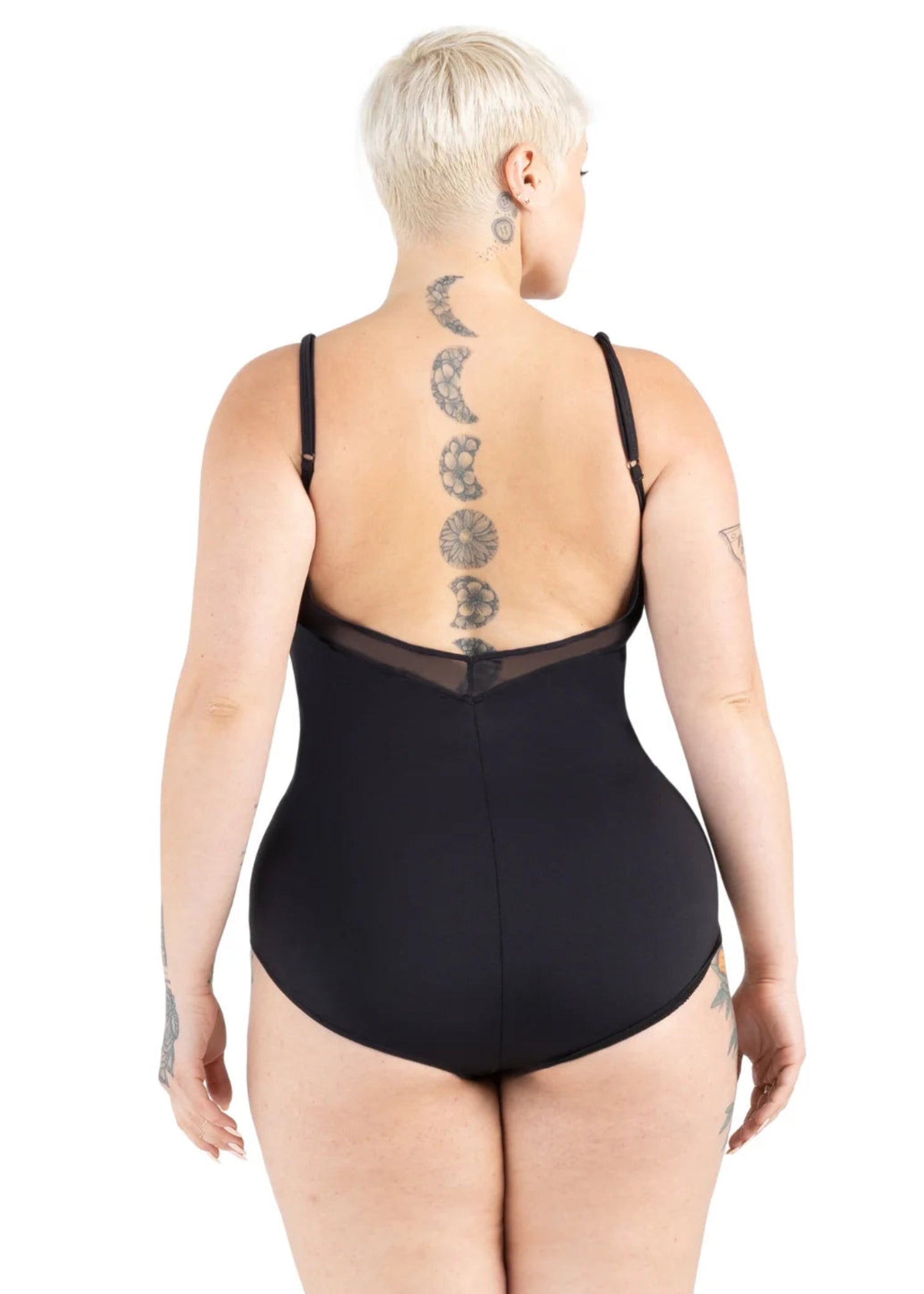 Reminiscent Leotard Black back view