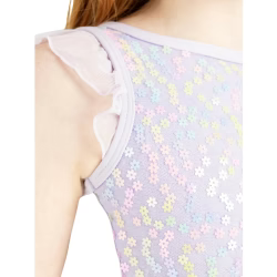 Petal Top Lavender detail view