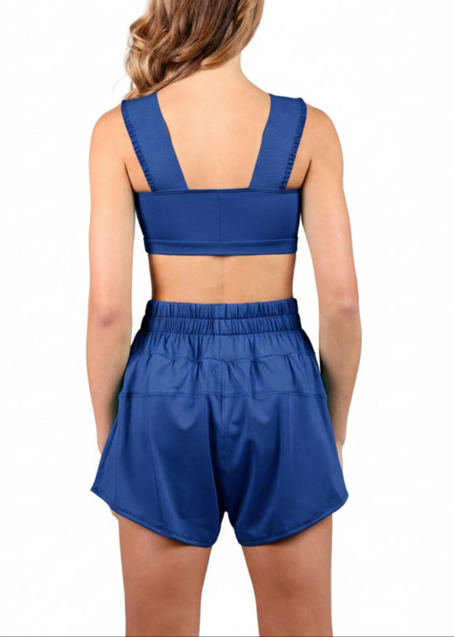 Varsity Lounge Short Sapphire back view