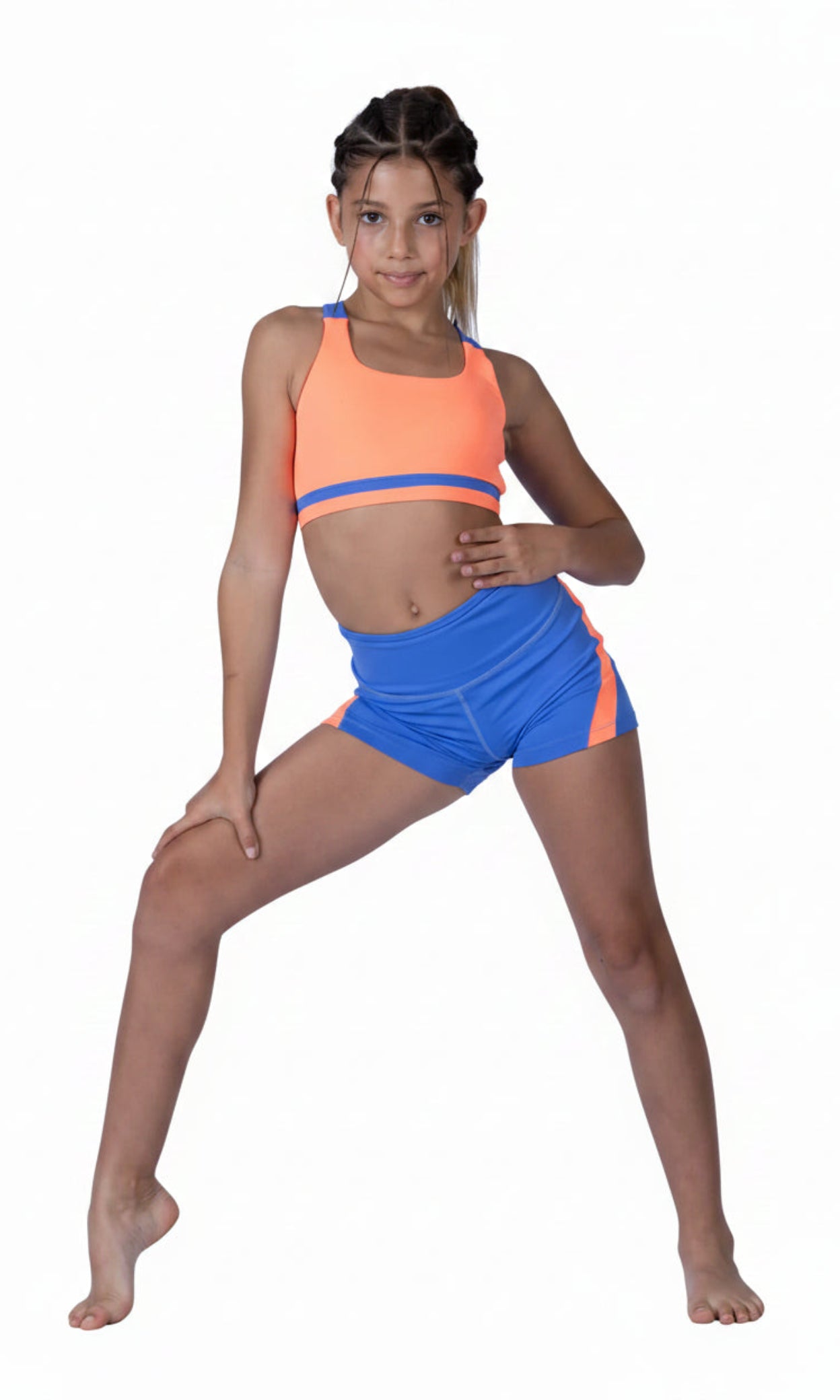 Vibe Top Neon Coral front view