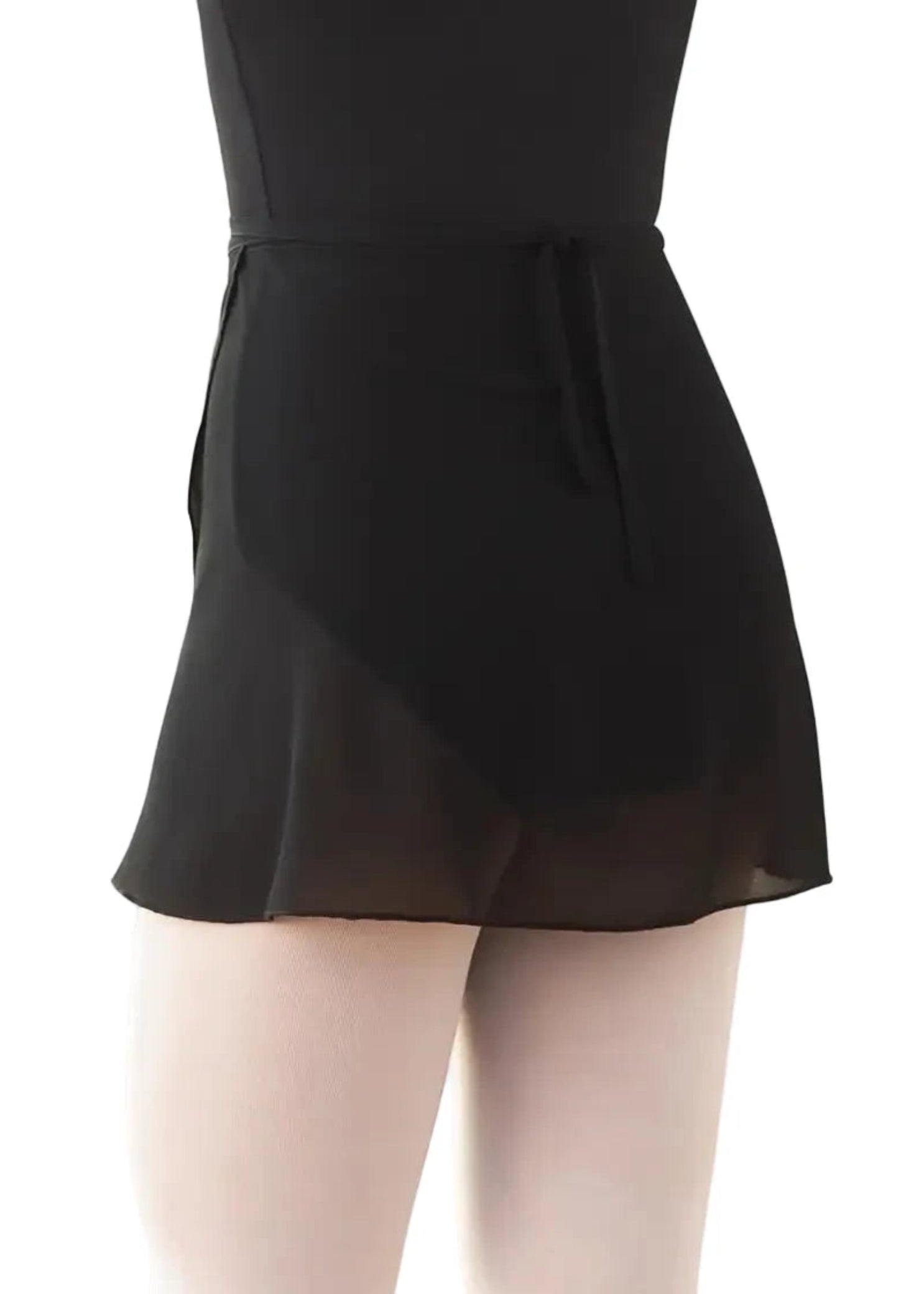 Wrap Skirt Black back view