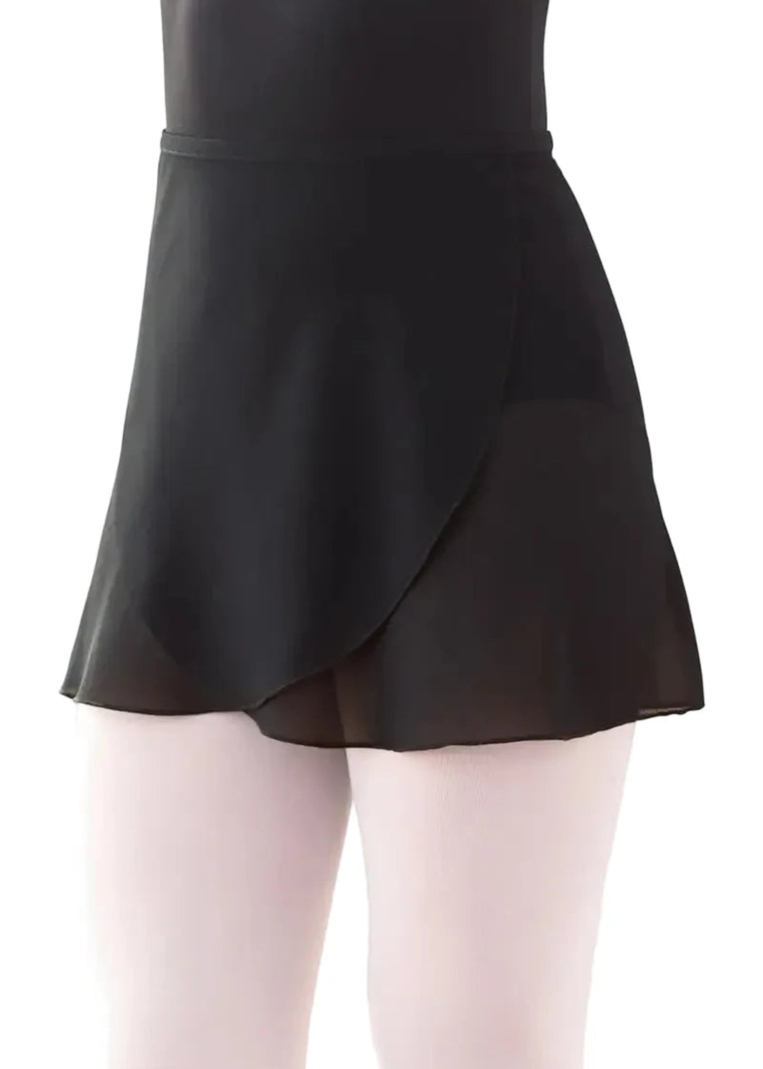 Wrap Skirt Black front view