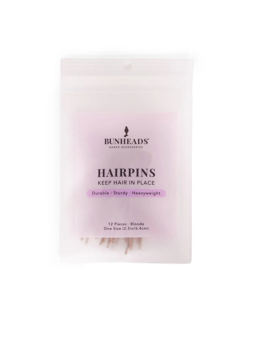 2.5" Hair Pins blonde 12-piece pack