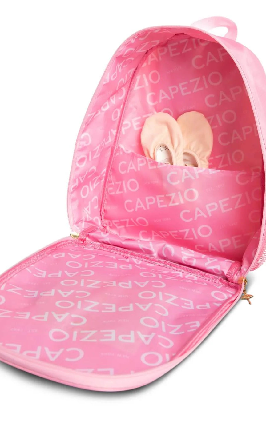 Ballet Bow Backpack pink interior view