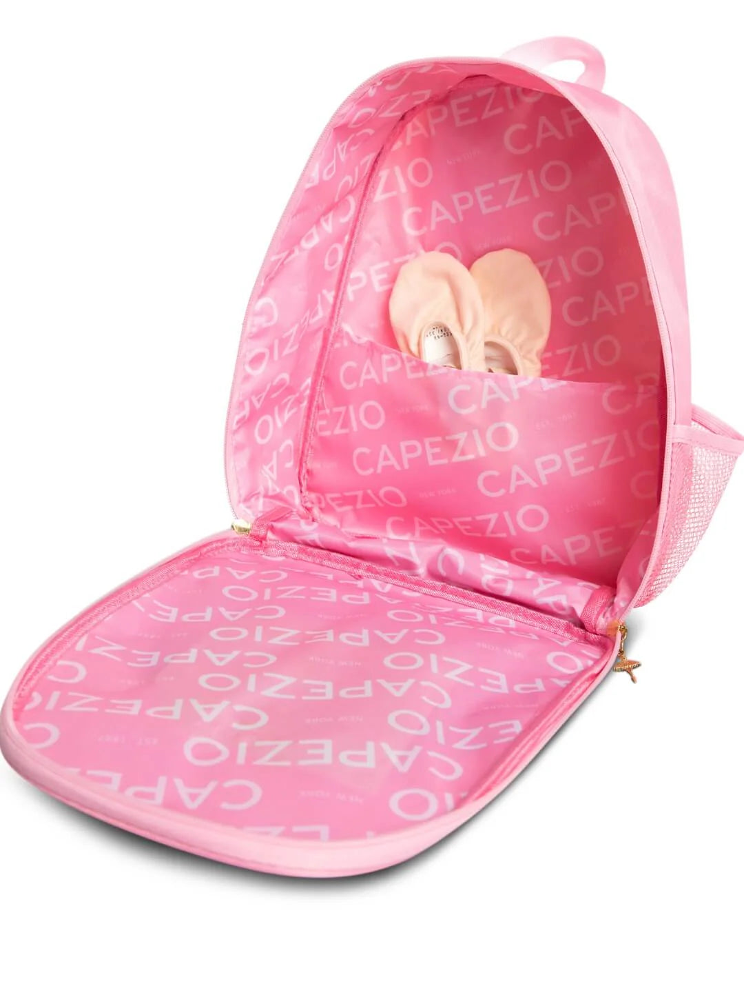 Ballet Bow Backpack pink interior view