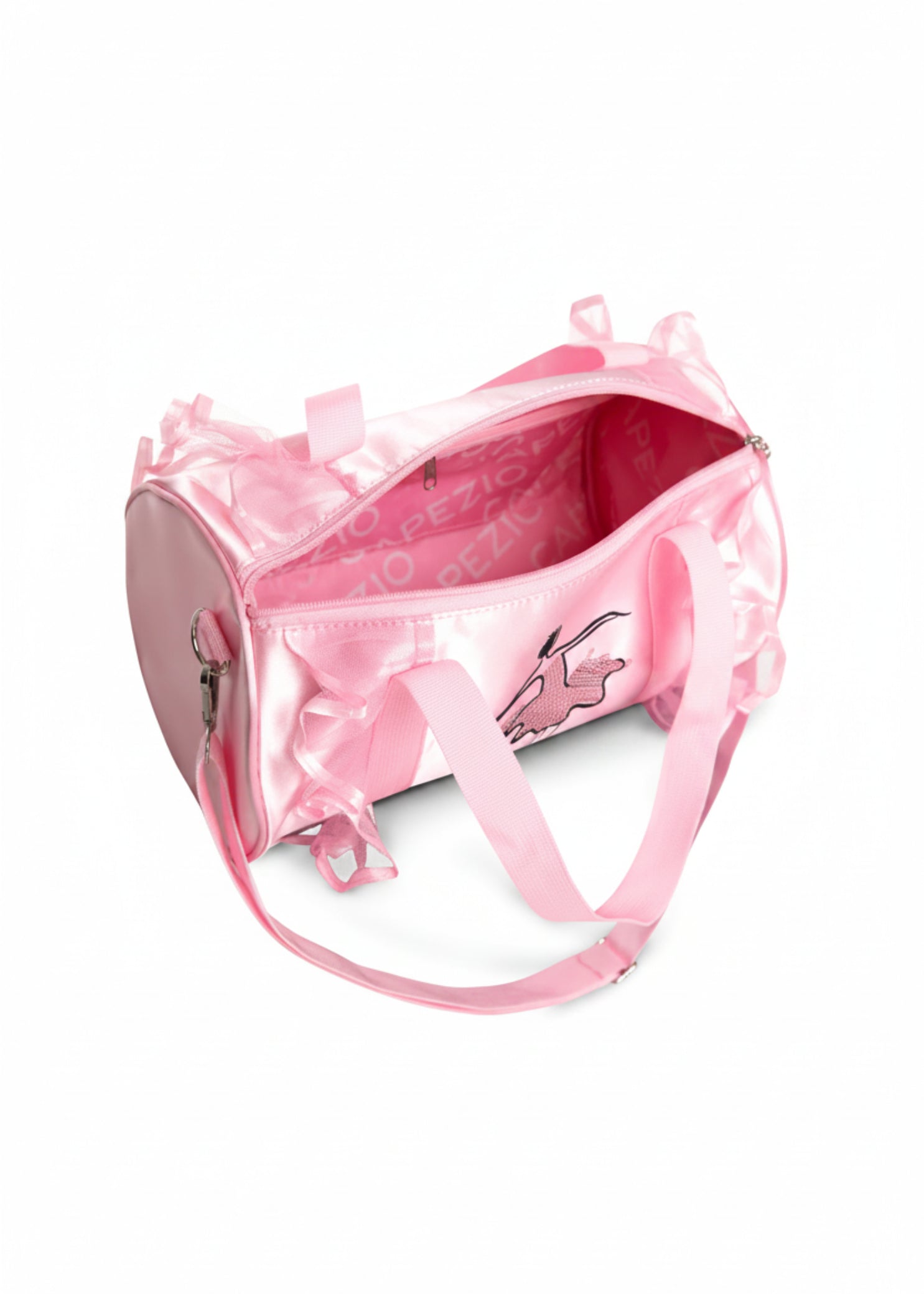 Sequin Ballerina Barrel Bag interior view