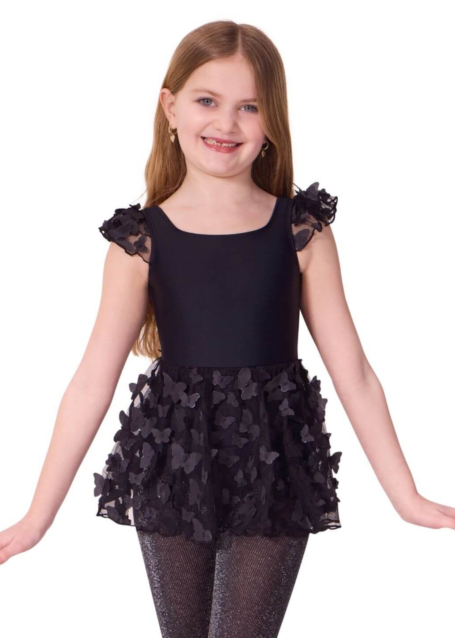 Flight Tank Dress Black front view