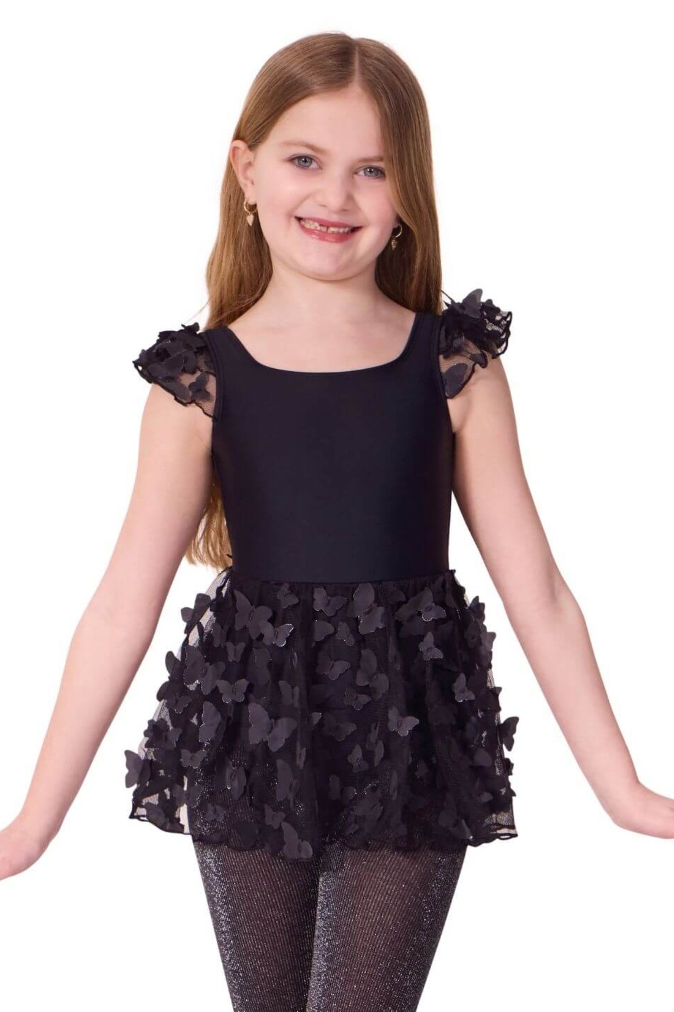 Flight Tank Dress Black front view