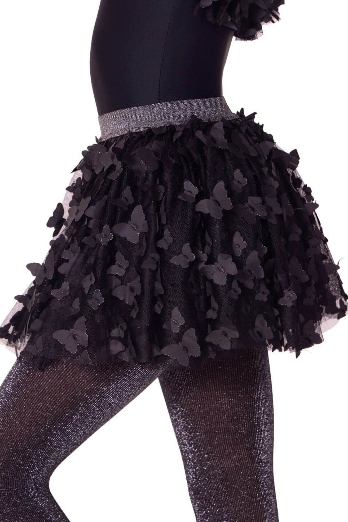 Flutter Float Tutu Black side view