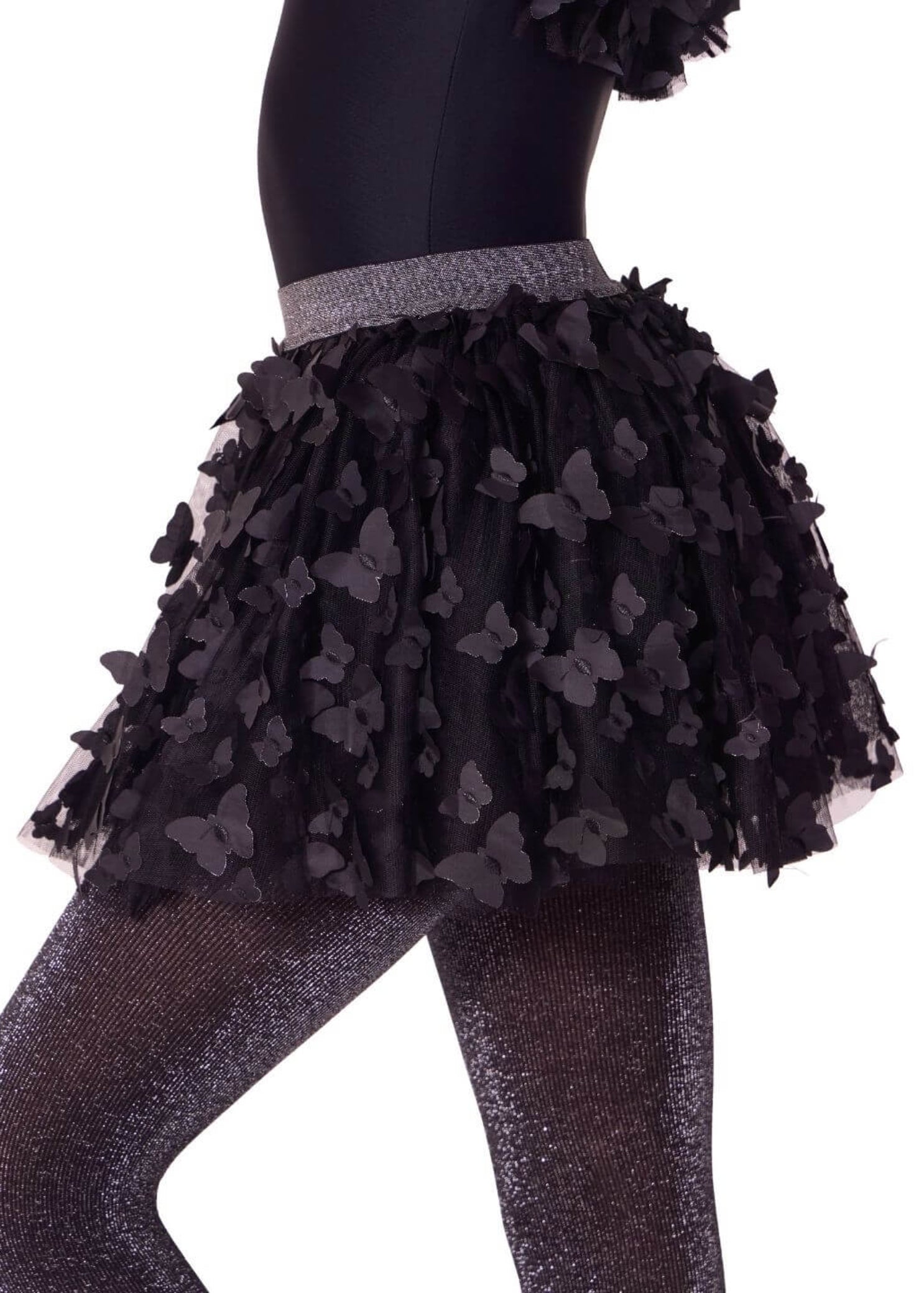 Flutter Float Tutu Black side view