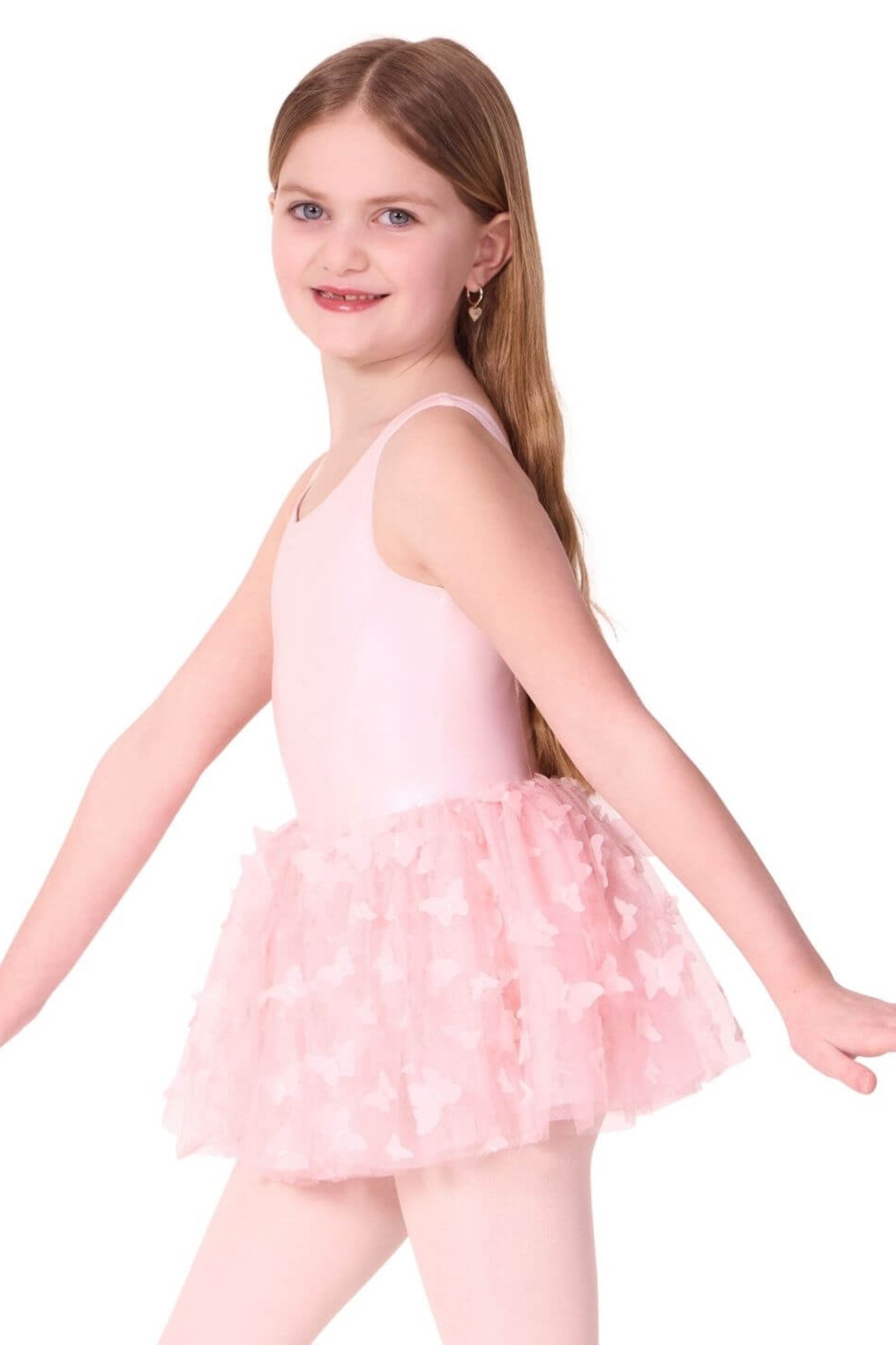 Monarch Tank Tutu Dress Pink side view