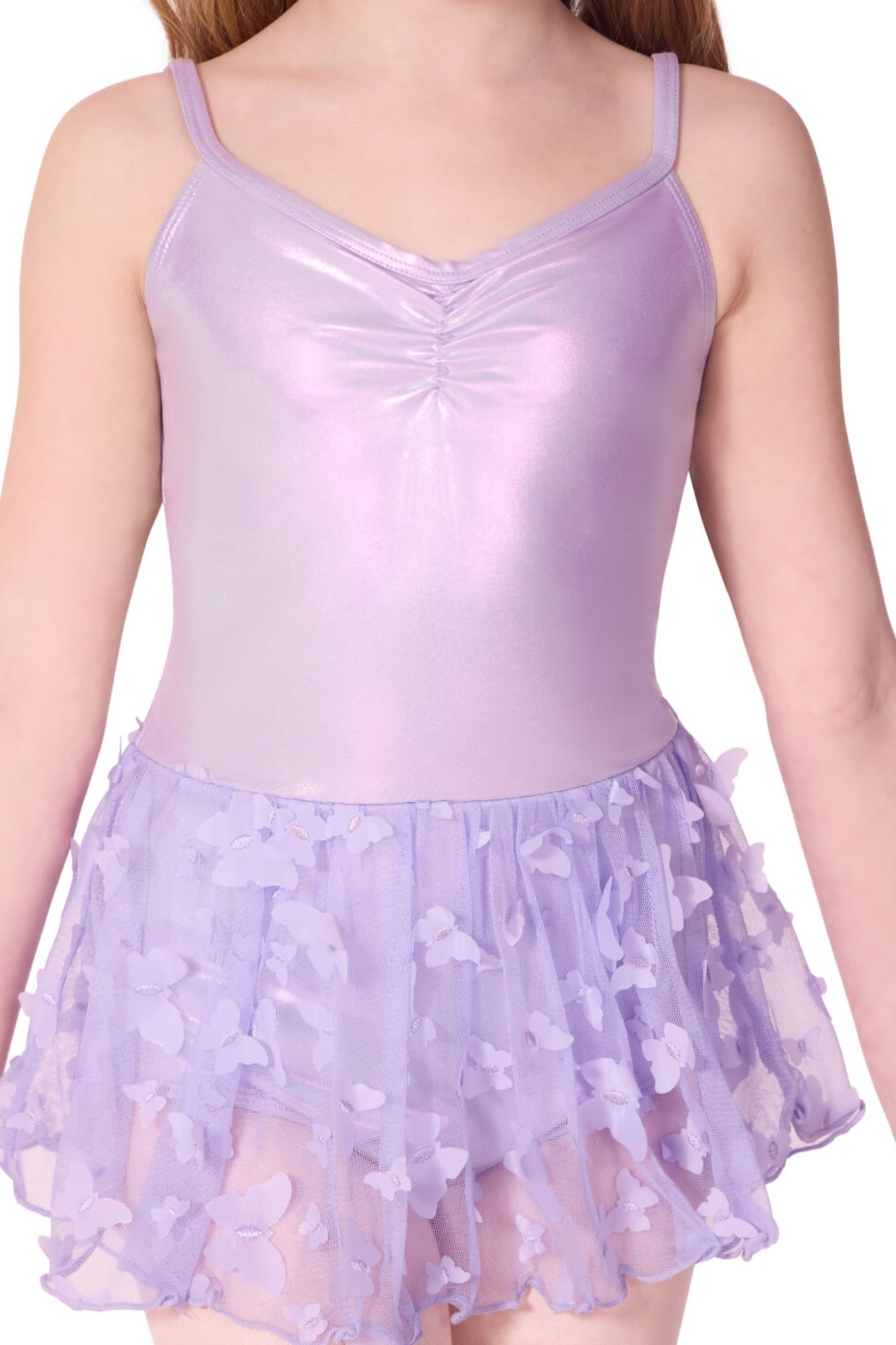 Swallowtail Dress Lavender front view