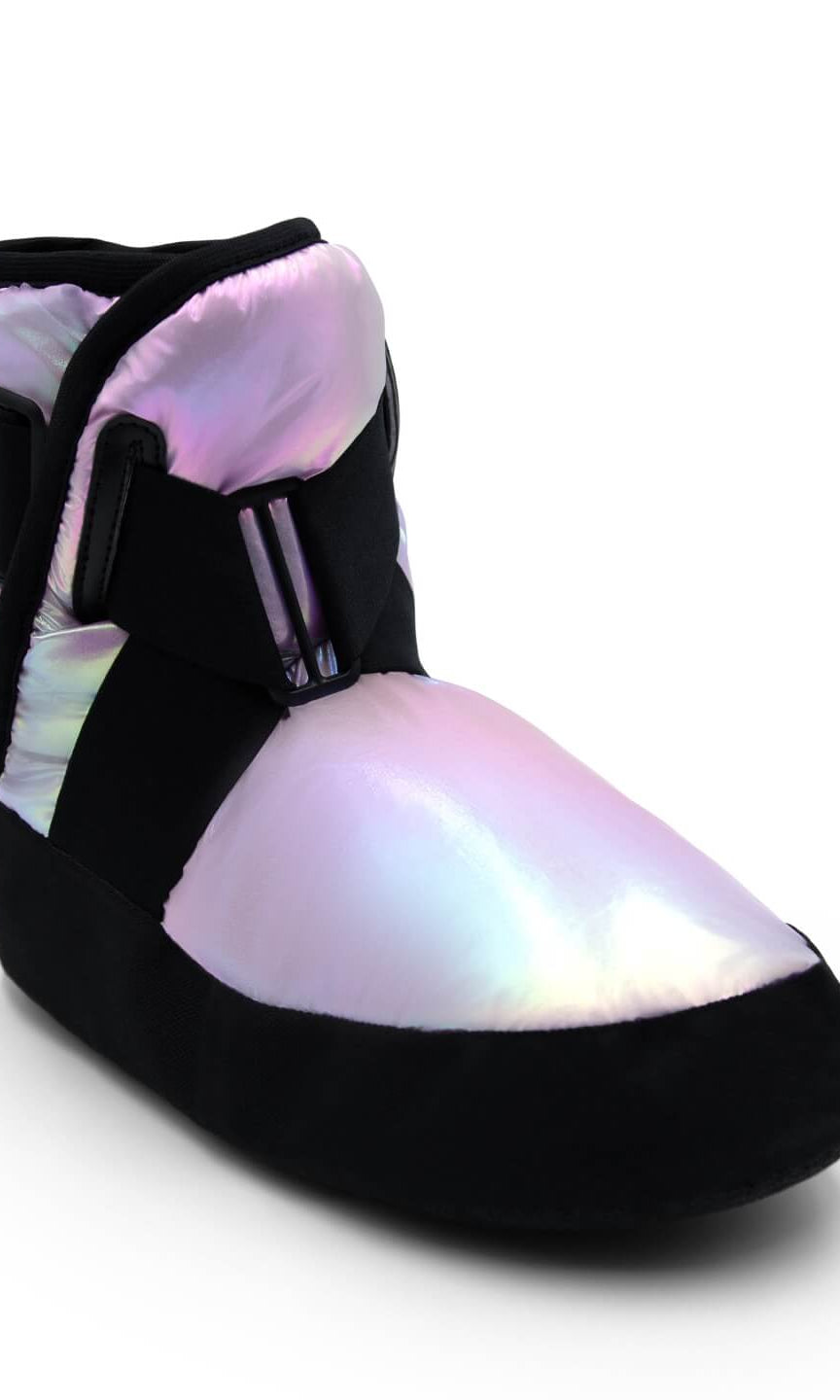 Glam Bootie Metallic Lavender front-side view