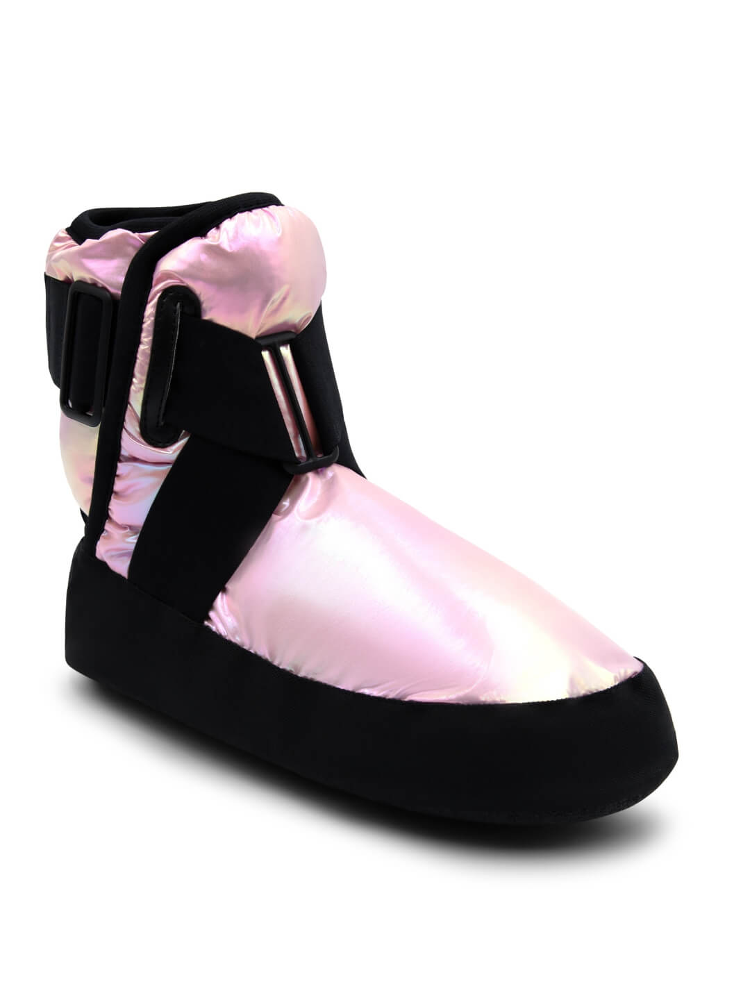 Glam Bootie Metallic Light Pink front-side view