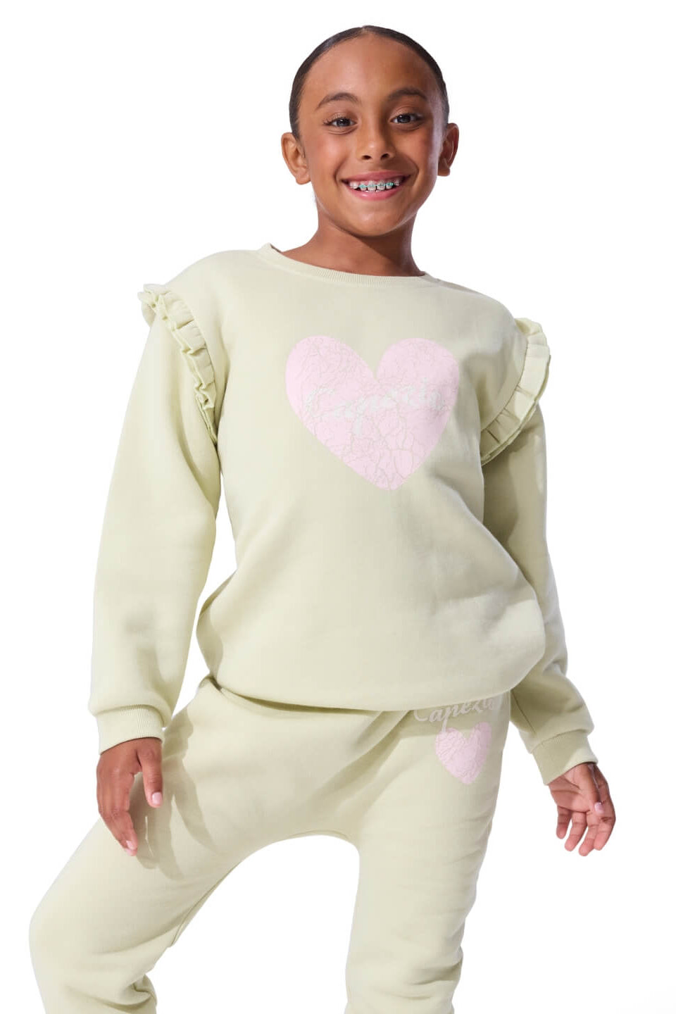 Little Dancer Sweatshirt Aloe Wash front view