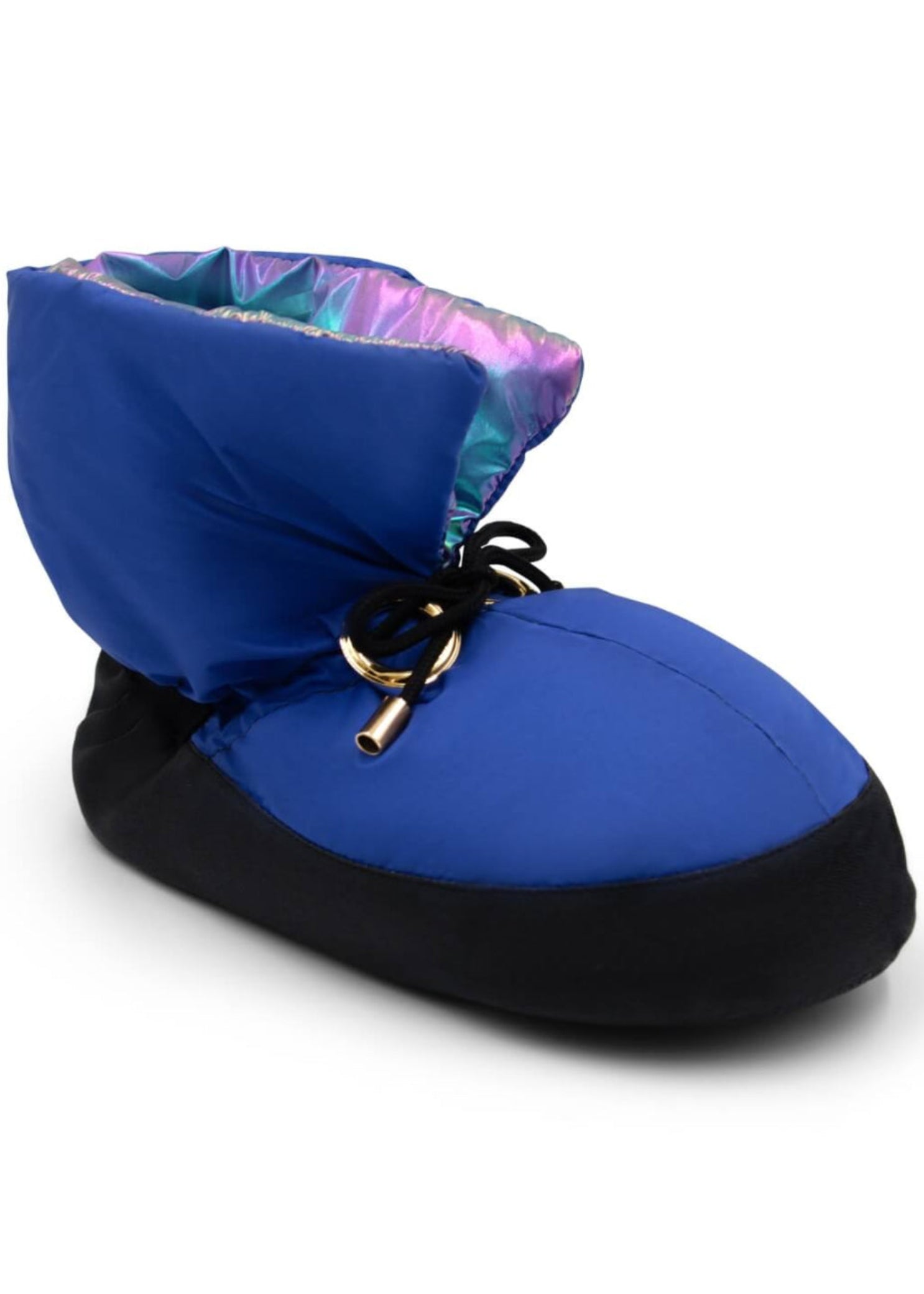 Mini Glam Bootie Metallic Rainbow front-side view